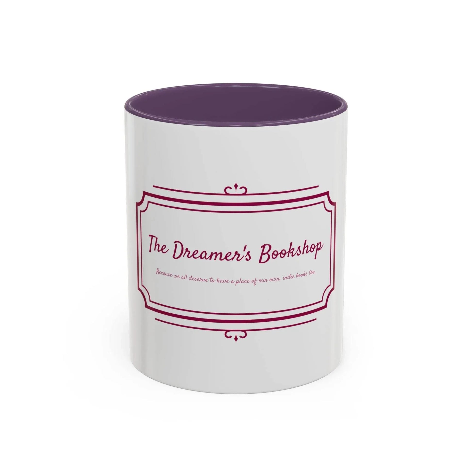 Dreamer's Bookshop Accent Coffee Mug - Perfect Gift for Book Lovers - The Dreamer's Bookshop.
