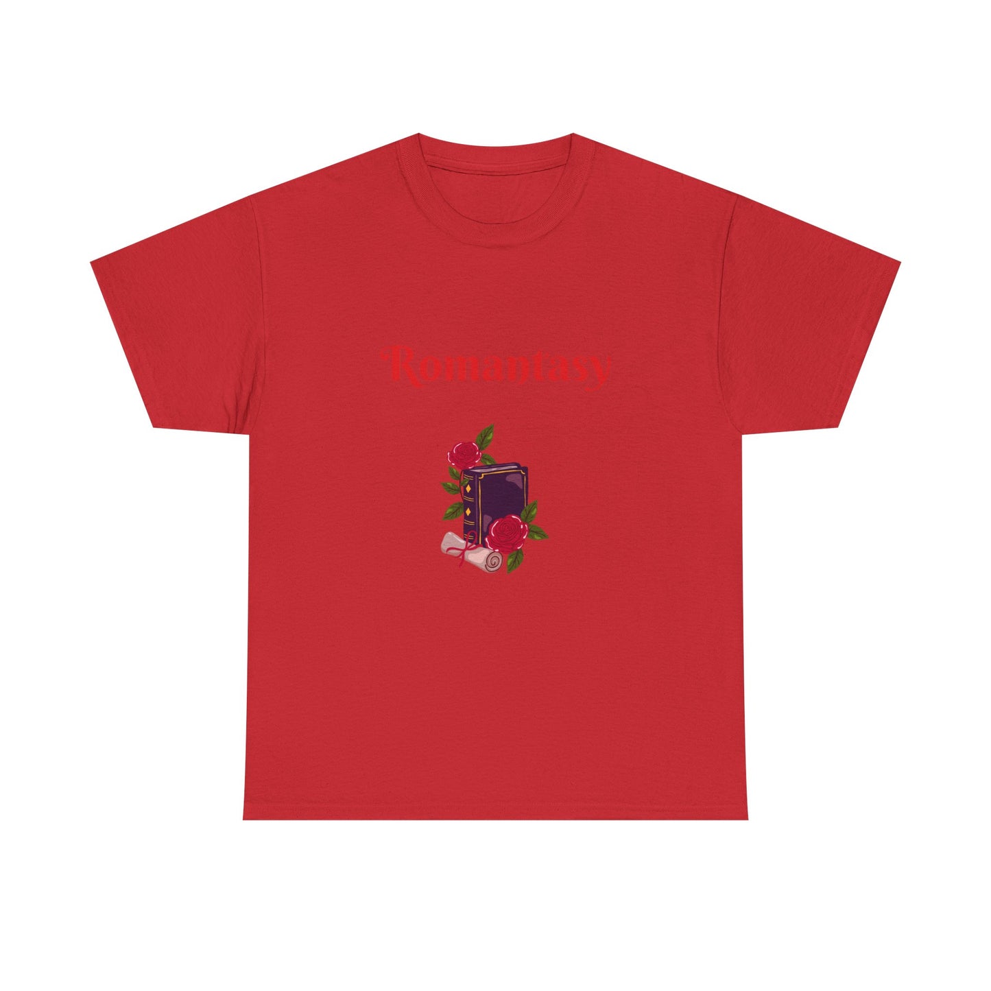 Fantasy -  Graphic Tee - Unisex Heavy Cotton T-Shirt Romantasy Books