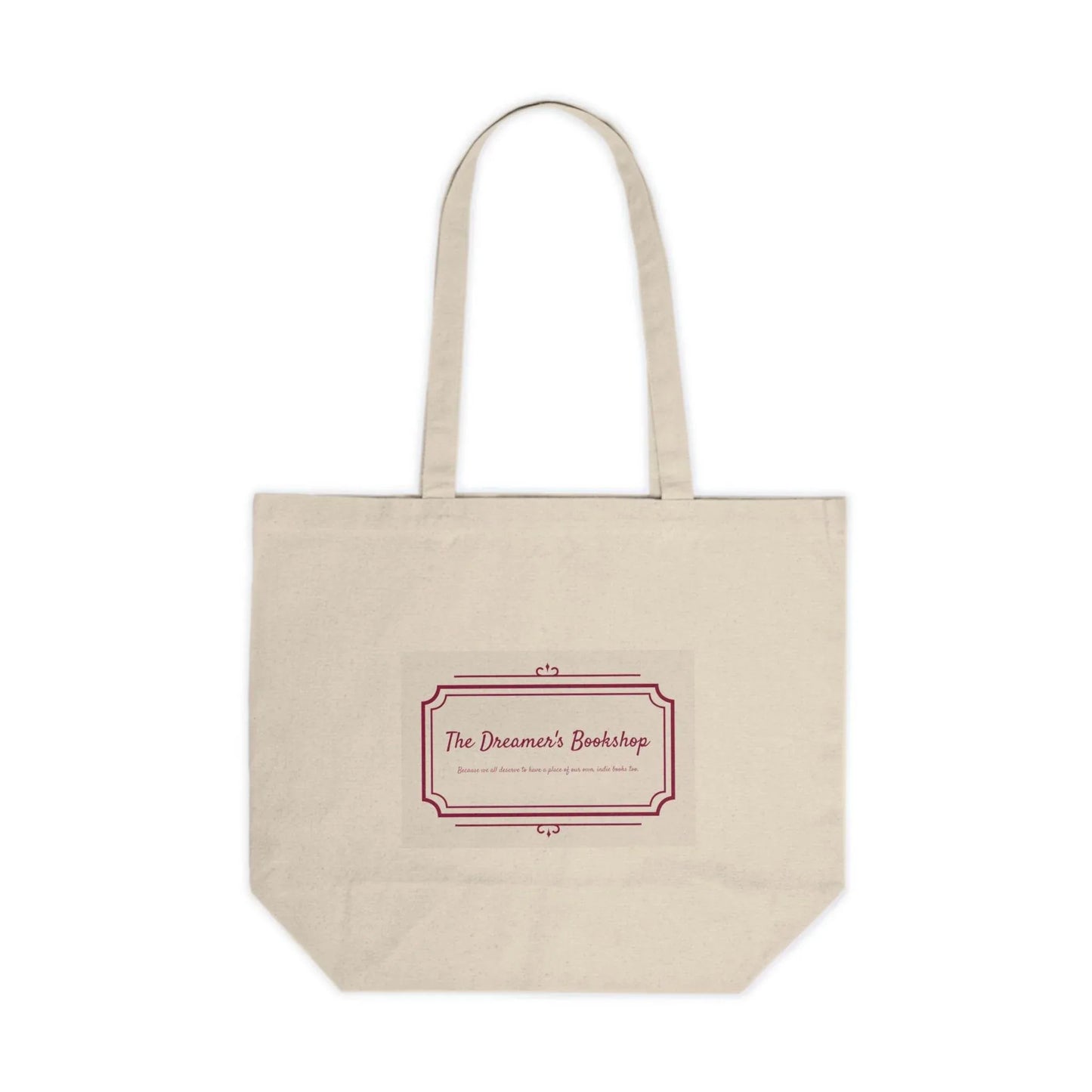 Canvas Shopping Tote for Book Lovers - 'Home to Indie Authors' & 'The Dreamer's Bookshop' Designs - The Dreamer's Bookshop.