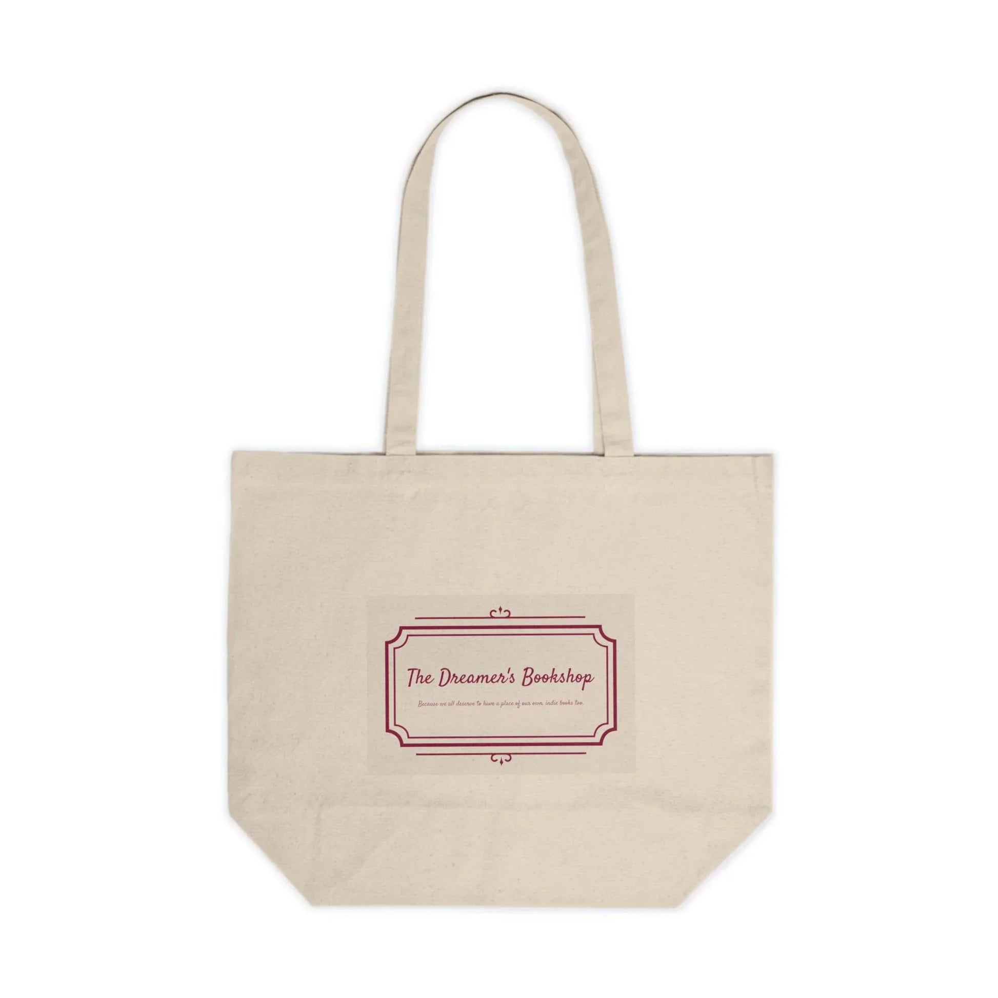 Canvas Shopping Tote for Book Lovers - 'Home to Indie Authors' & 'The Dreamer's Bookshop' Designs - The Dreamer's Bookshop.