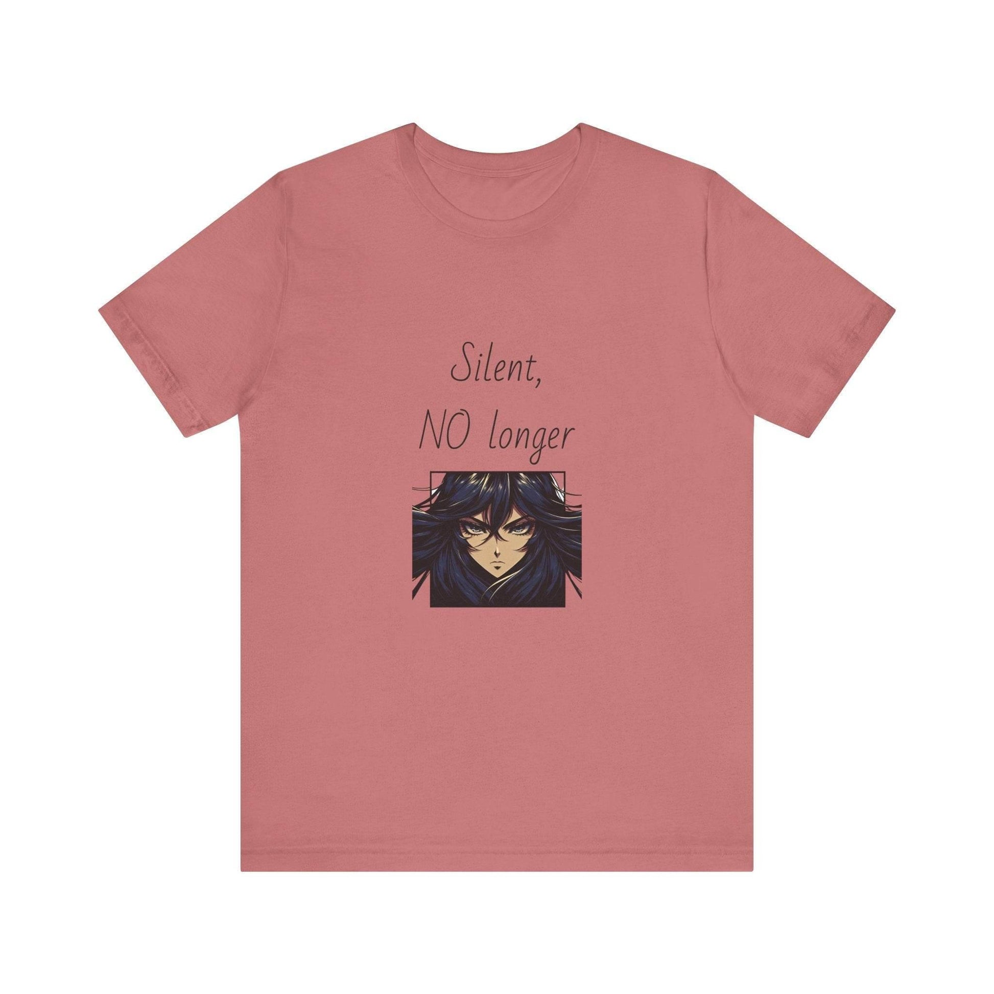Fierce Survivor Unisex Short Sleeve Tee - Silent, NO longer - The Dreamer's Bookshop.