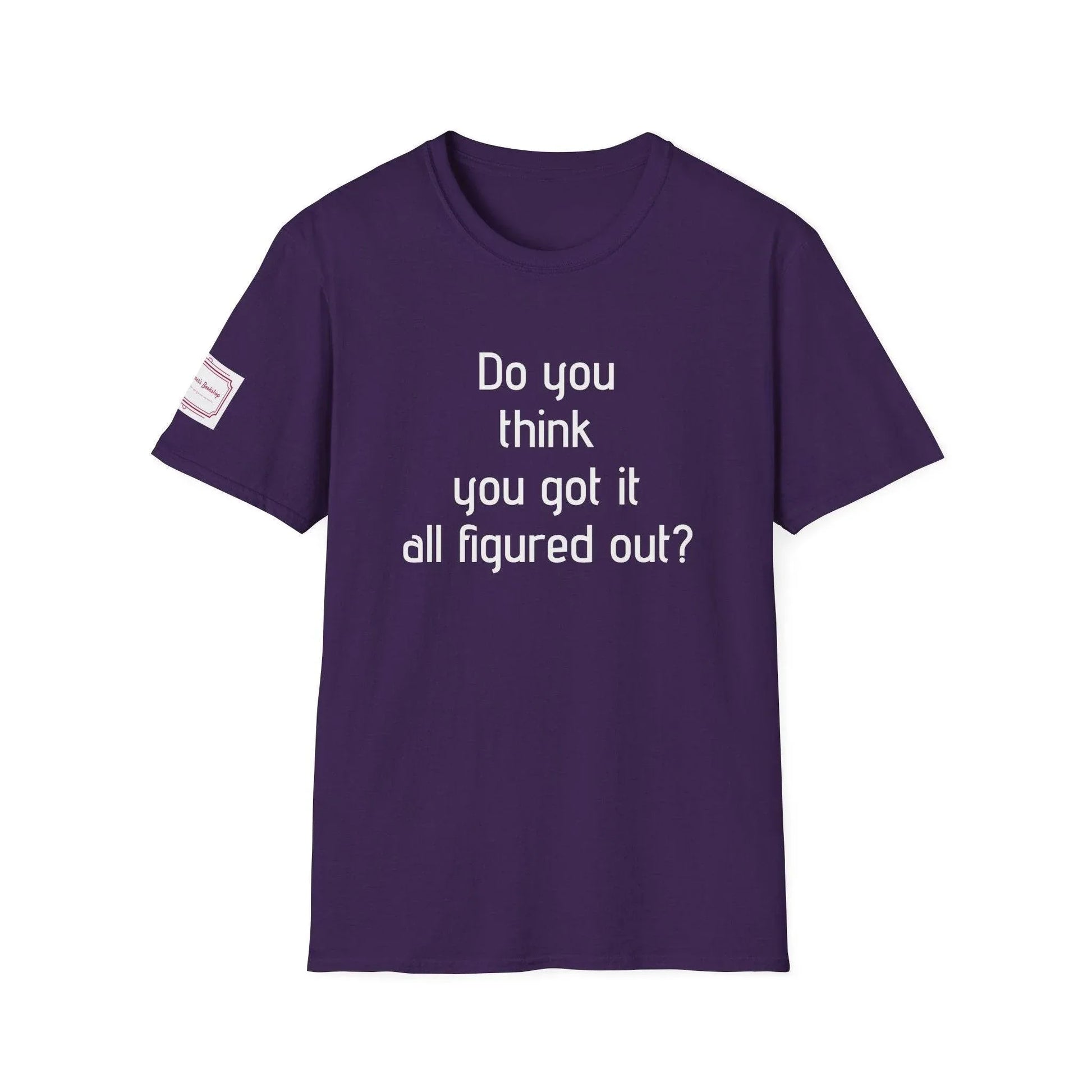 Inspirational Unisex Softstyle T-Shirt - 'Think Again' Motivational Design - The Dreamer's Bookshop.