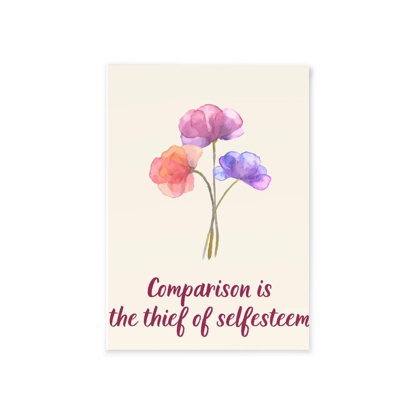 The Dreamer's Bookshop - Love Yourself Card "Comparison" - The Dreamer's Bookshop.