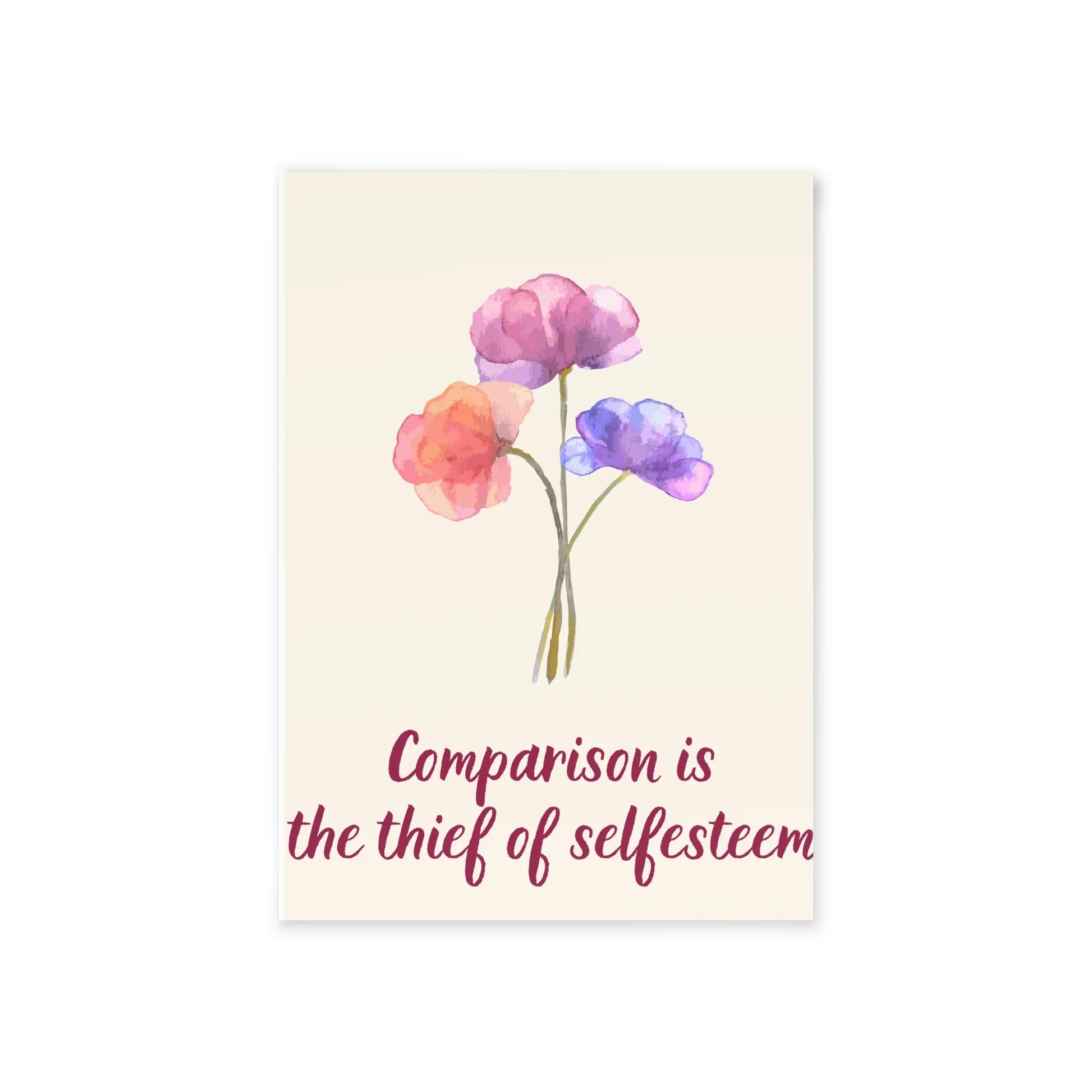 The Dreamer's Bookshop - Love Yourself Card "Comparison" - The Dreamer's Bookshop.