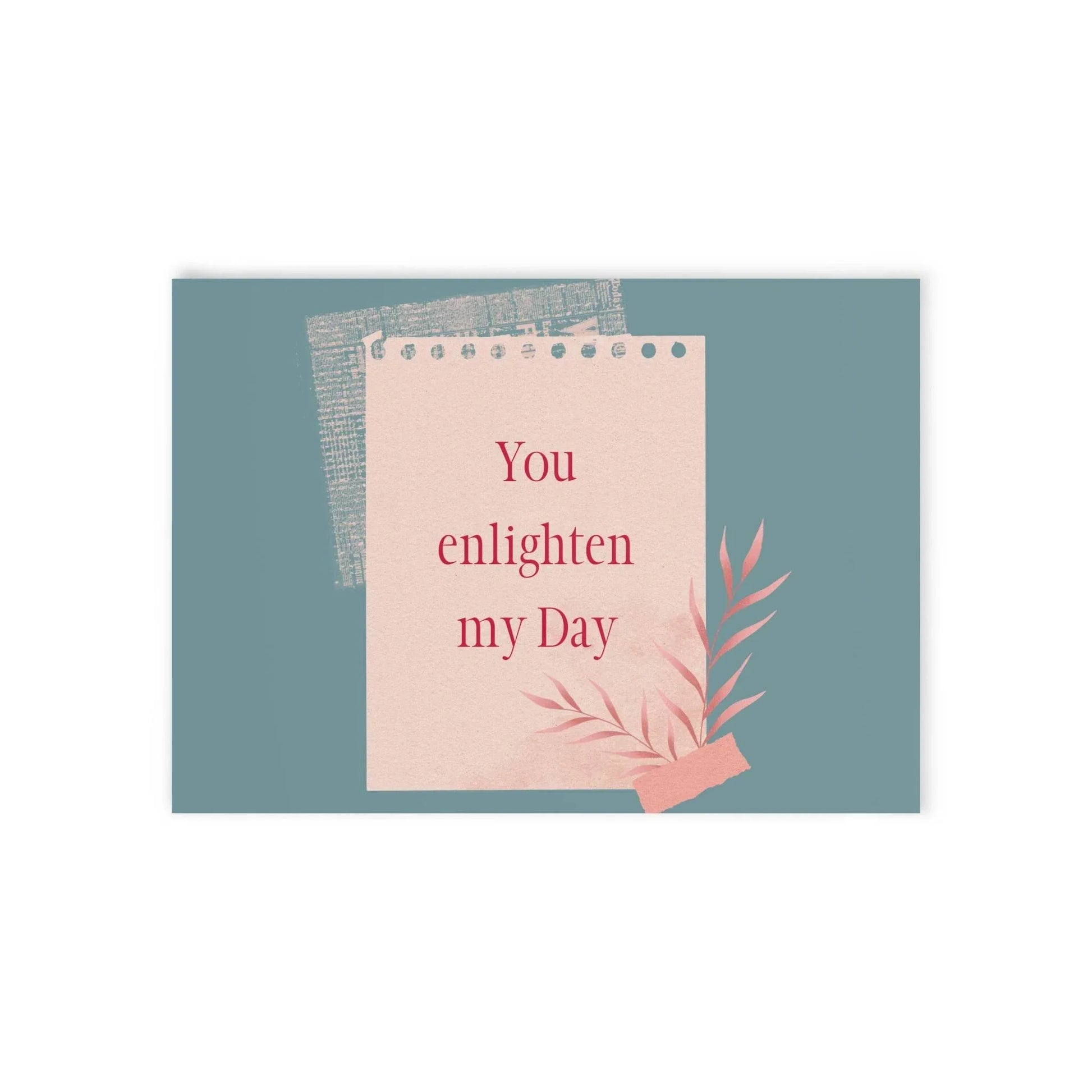 The Dreamer's Bookshop Appreciation "You Enlighten" Print Card - The Dreamer's Bookshop.