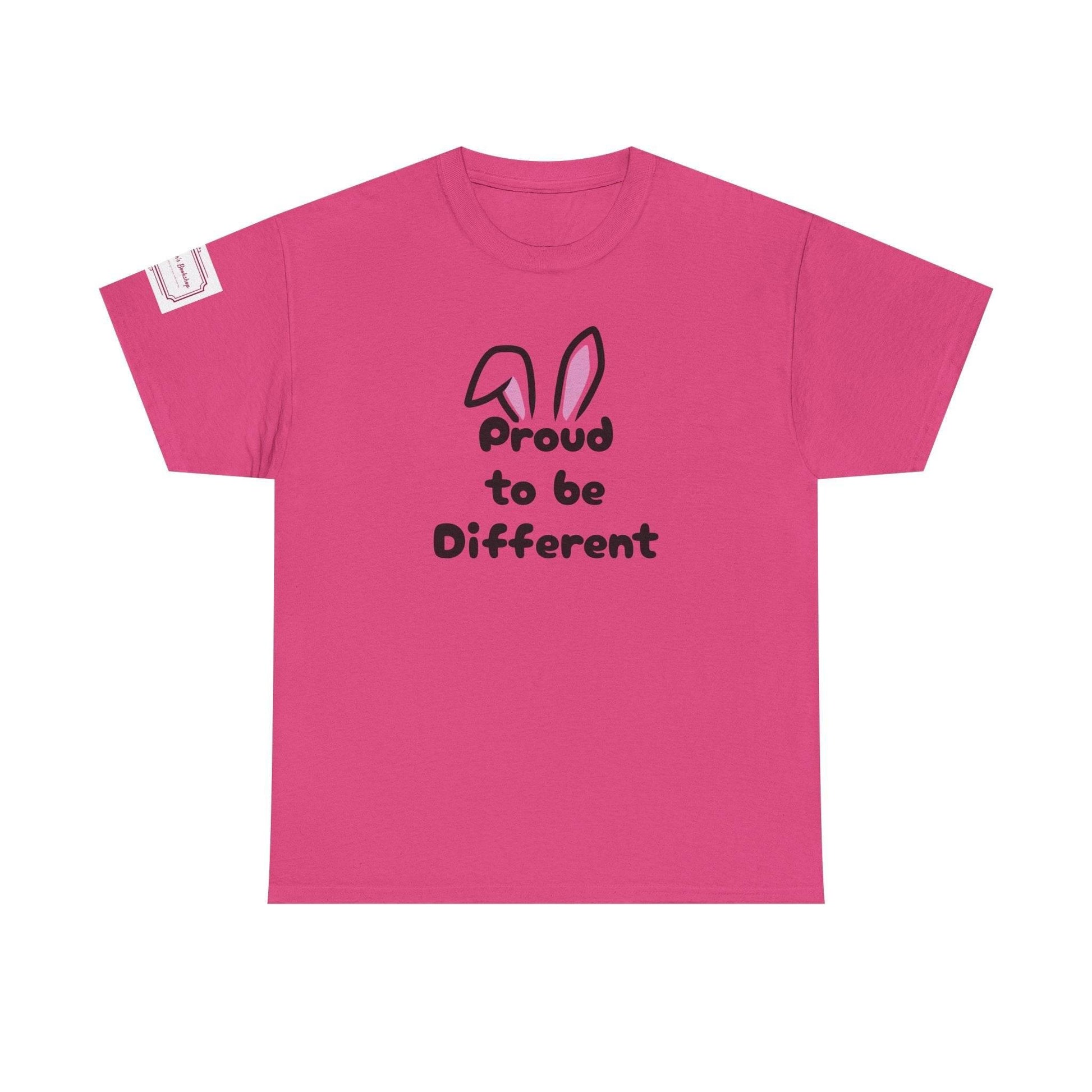 Proud to be Different Unisex Heavy Cotton Tee - Celebrate Individuality - The Dreamer's Bookshop.