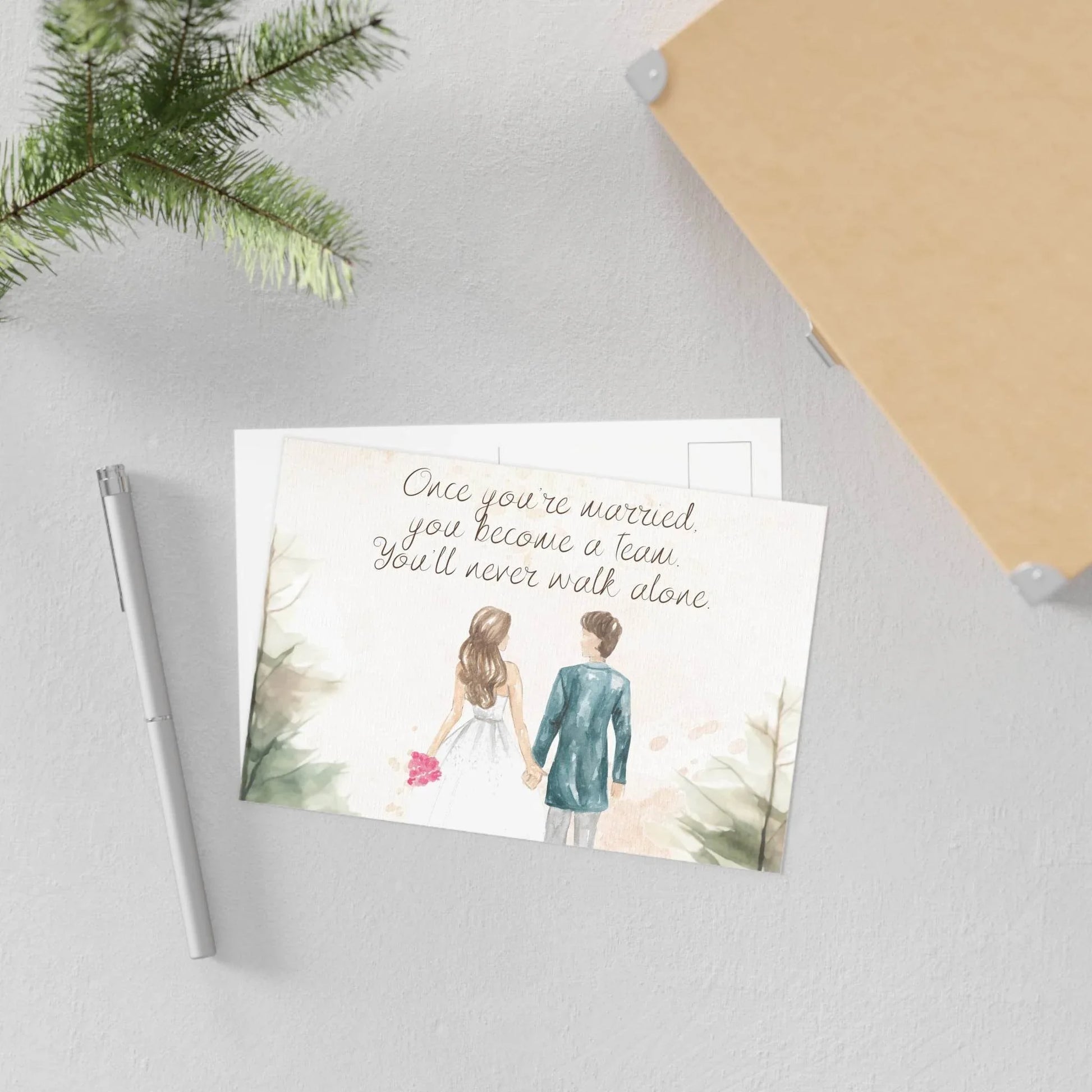 The Dreamer's Bookshop Cute "A Team" Wedding Card - The Dreamer's Bookshop.