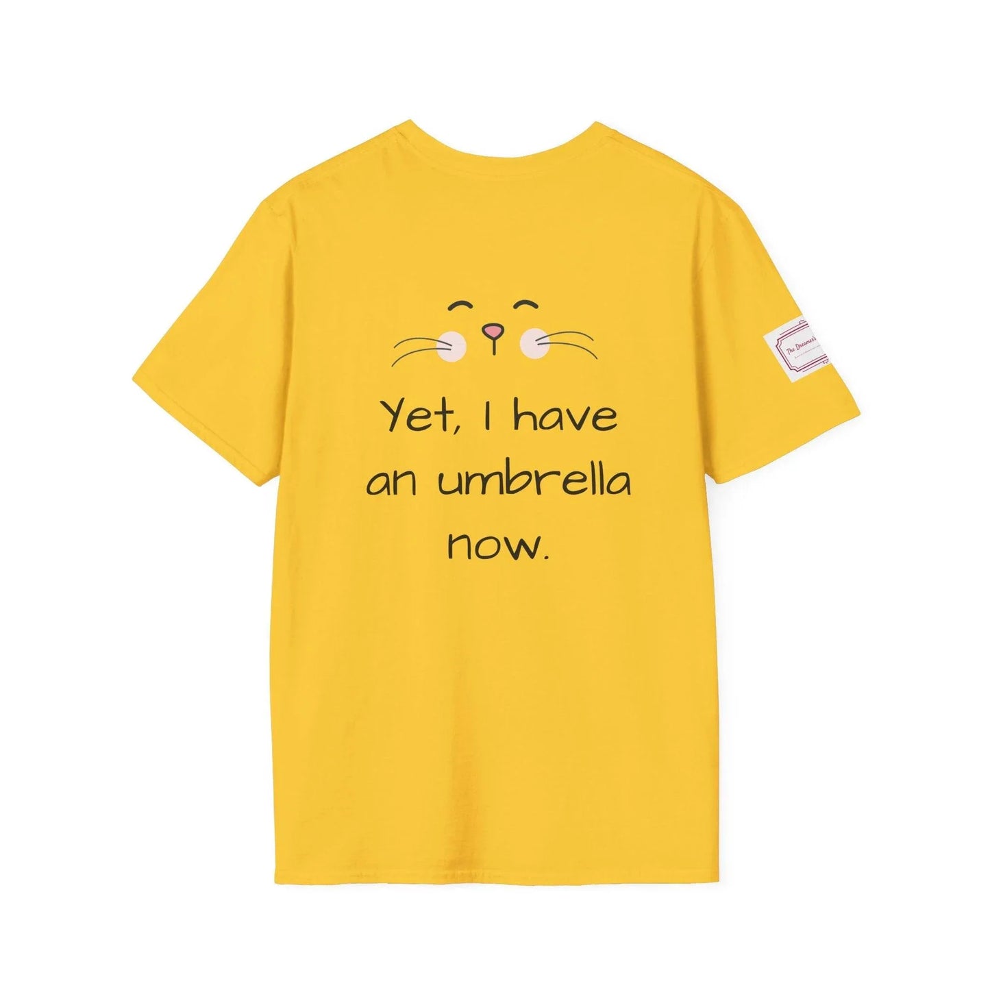 Inspirational Unisex Softstyle T-Shirt - 'Umbrella' Motivational Design - The Dreamer's Bookshop.