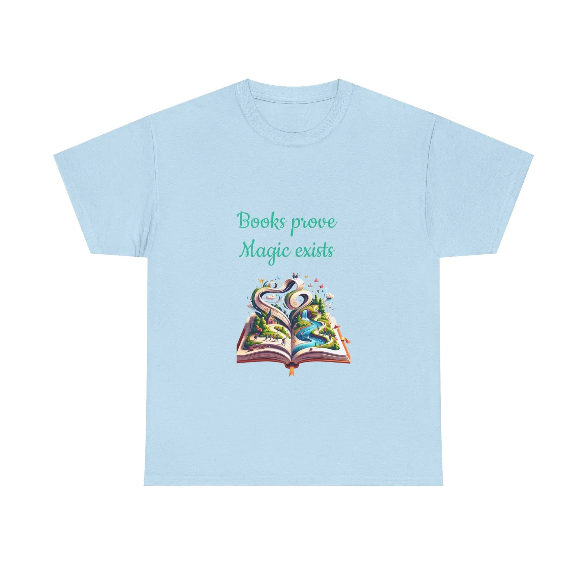 Book Lover's Unisex Heavy Cotton Tee - "Magic Exists" - The Dreamer's Bookshop.
