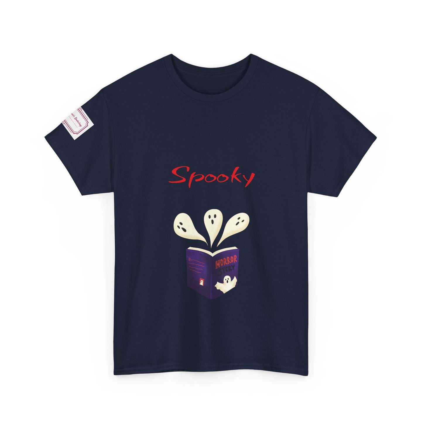 US (Ww) Fiction - Graphic Unisex Heavy Cotton Tee - Spooky Books