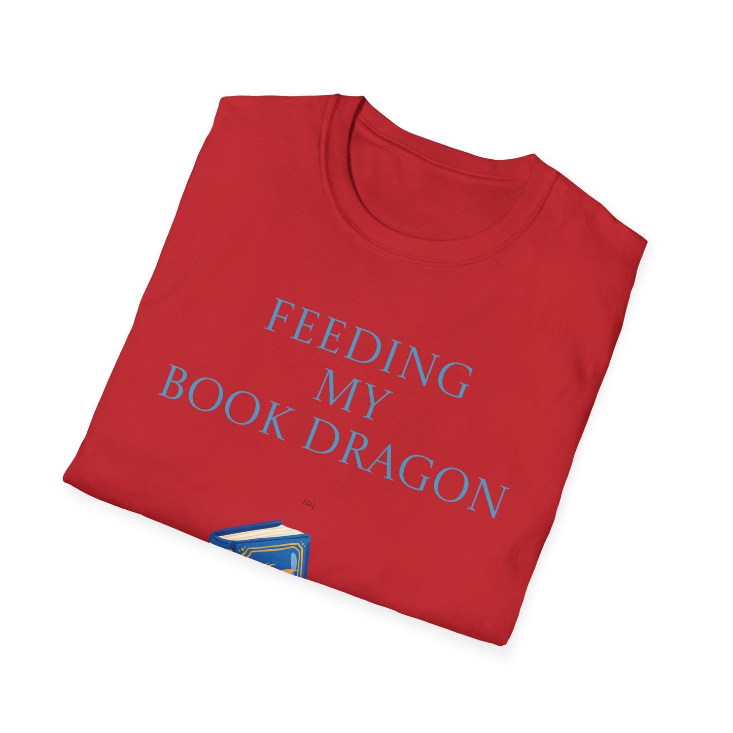 Unisex Softstyle T-Shirt - 'Book Dragon'