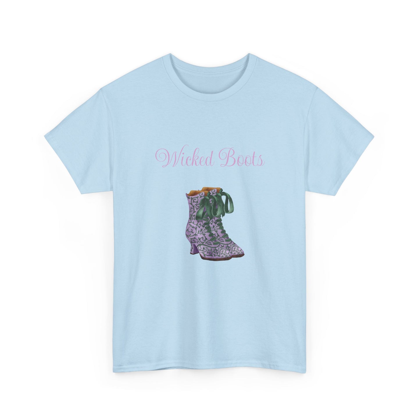 Wicked Boots Graphic Tee - Unisex Heavy Cotton T-Shirt for Nature Lovers