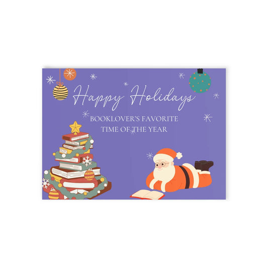The Dreamer's Bookshop "Booklover's XMas" Cute Christmas Cards - The Dreamer's Bookshop.