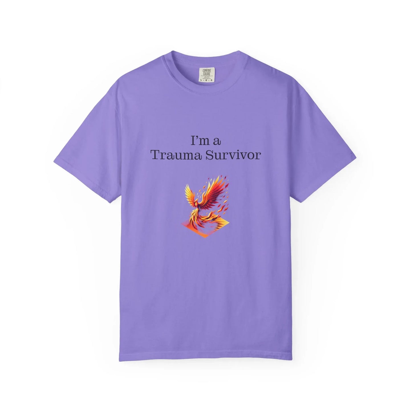 Trauma Survivor Unisex Garment-Dyed T-Shirt - Empowering Supportive Apparel - The Dreamer's Bookshop.