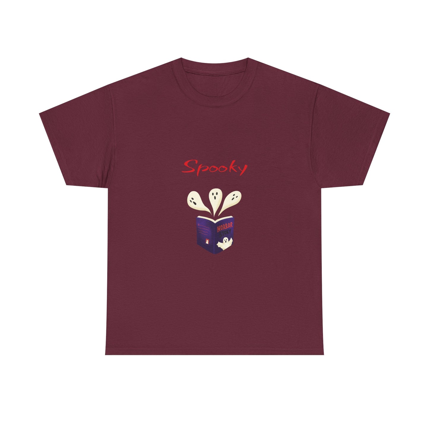 CA - Fiction -  Graphic Tee - Unisex Heavy Cotton T-Shirt Spooky Books