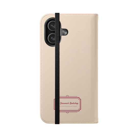 Stay Curious Owl Flip Phone Case – Wallet Folio with Card Slots