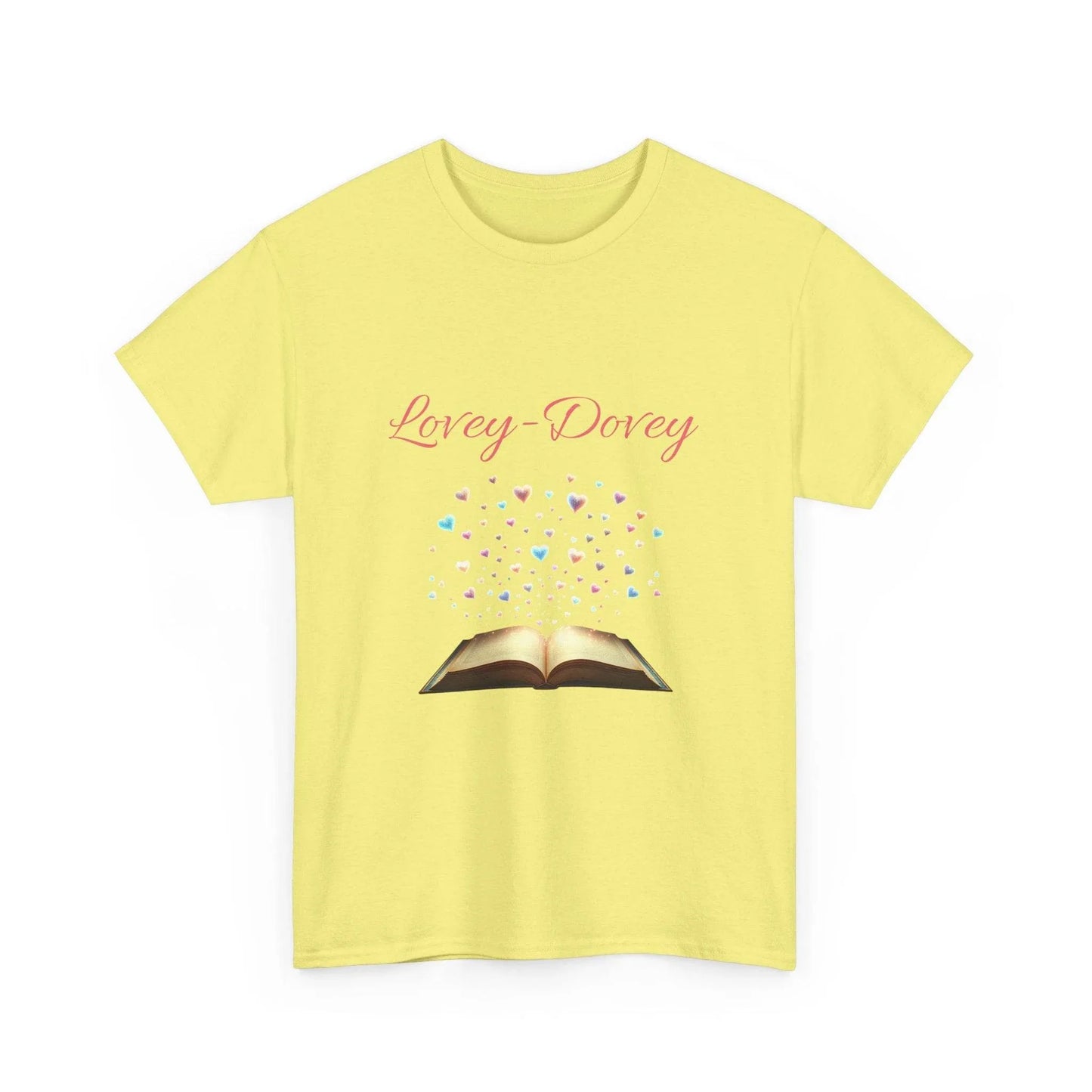 Lovey-Dovey - Graphic Tee - Unisex Heavy Cotton T-Shirt for Book Lovers - The Dreamer's Bookshop.
