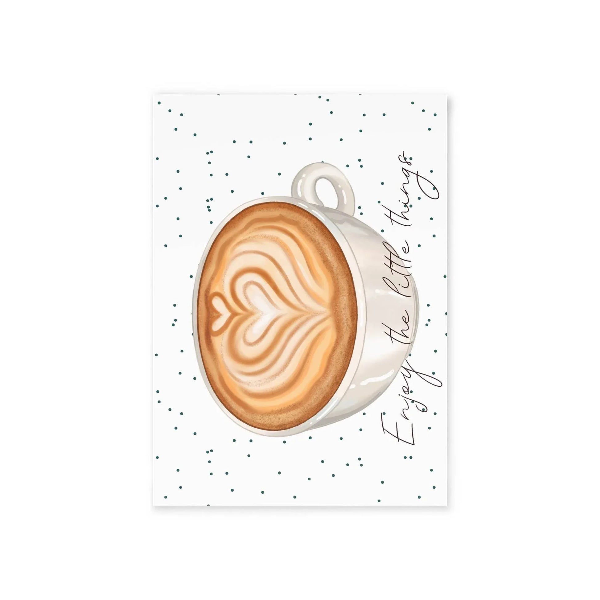 The Dreamer's Bookshop "Coffee" Enjoy the Little Things Card - The Dreamer's Bookshop.