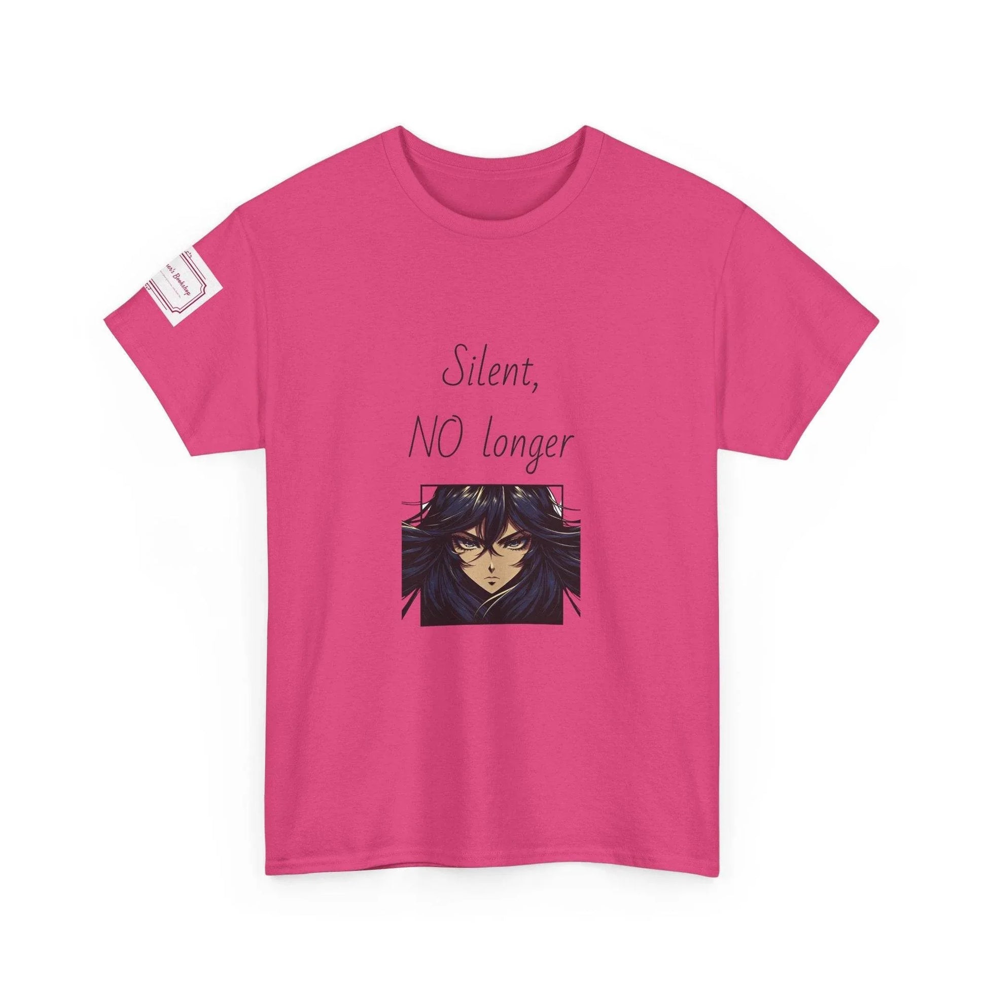 Silent, NO longer - Inspirational Unisex Heavy Cotton Tee - The Dreamer's Bookshop.