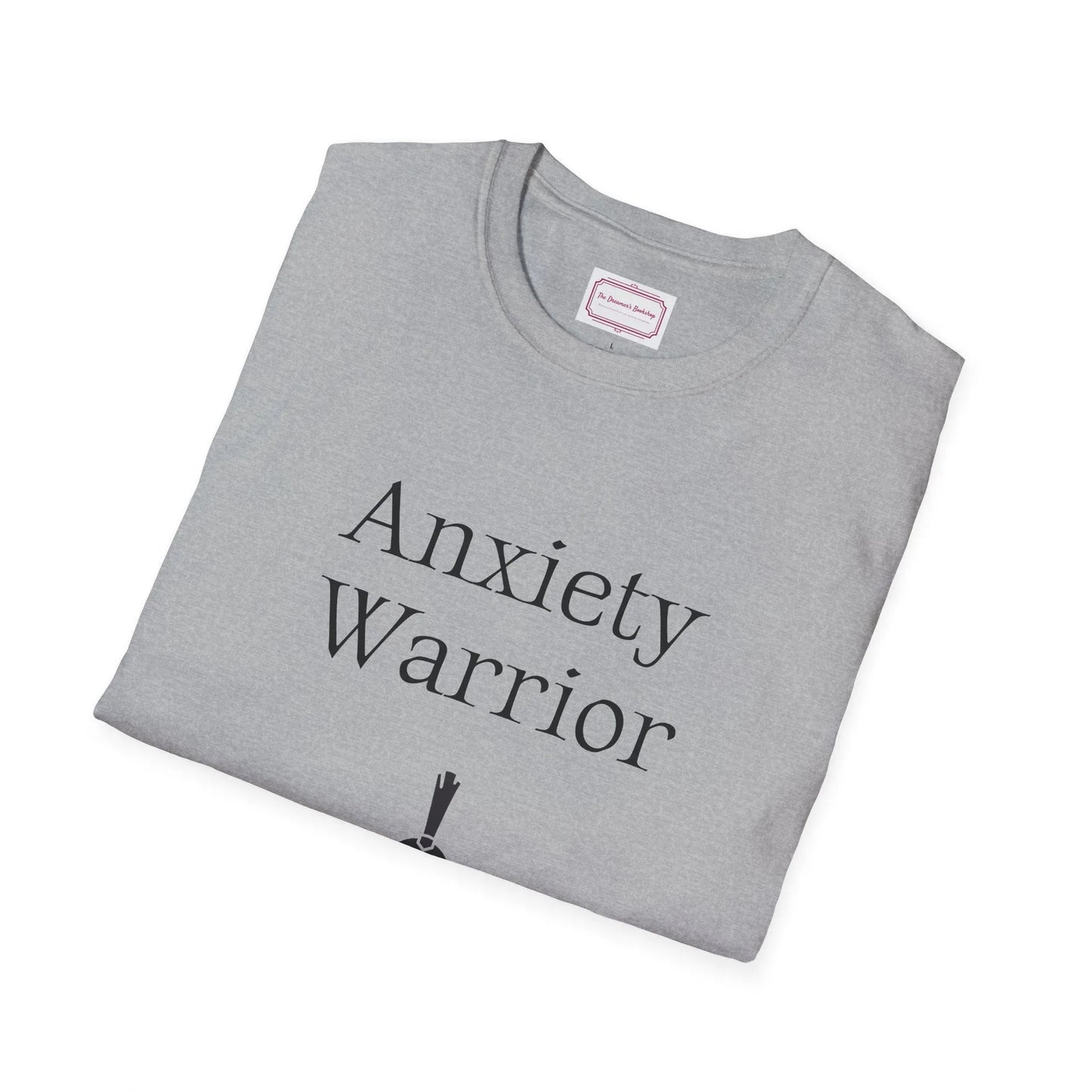 Anxiety Warrior Unisex Softstyle T-Shirt - Embrace Your Battles - The Dreamer's Bookshop.