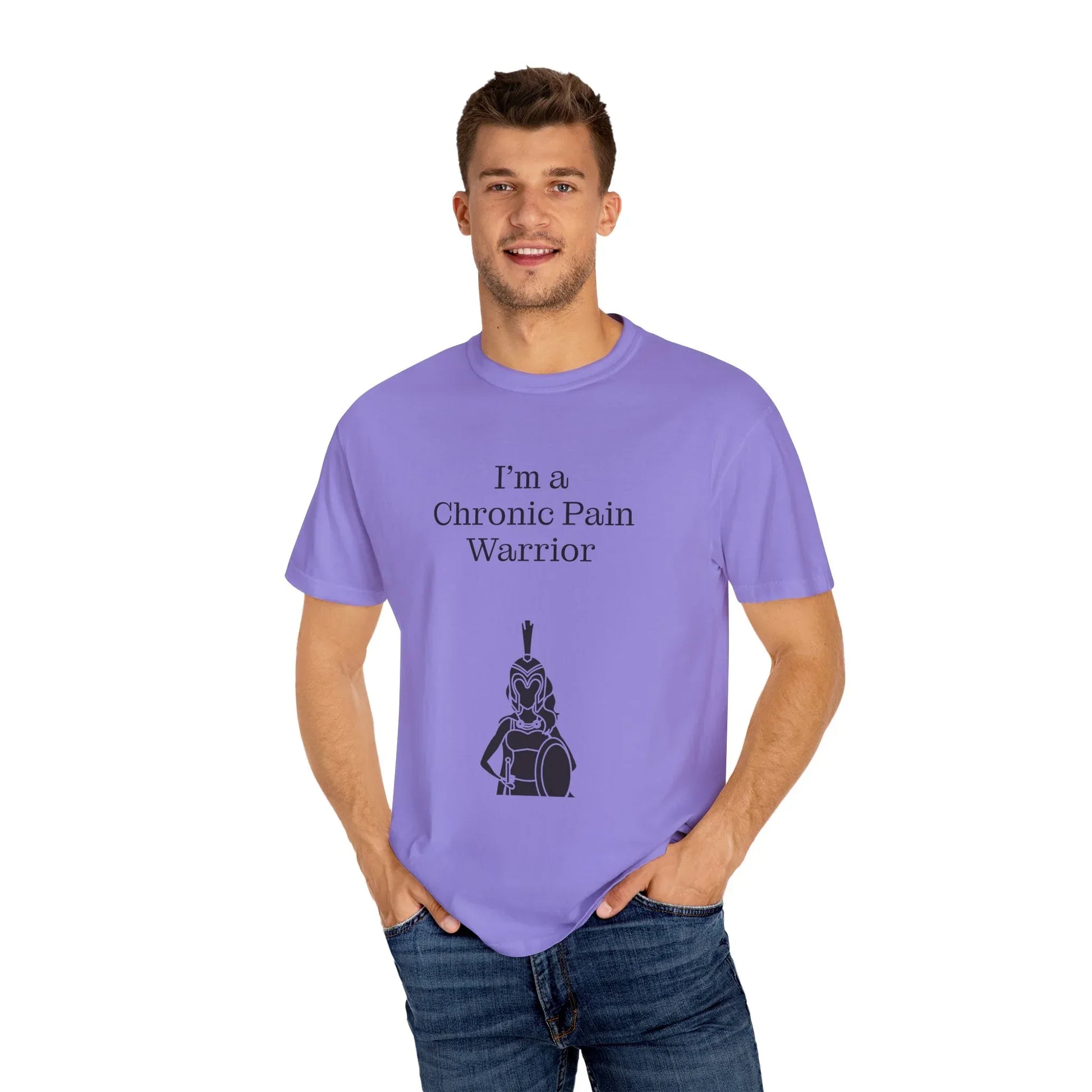 Chronic Pain Warrior Unisex Garment-Dyed T-Shirt - Empowering Supportive Apparel - The Dreamer's Bookshop.