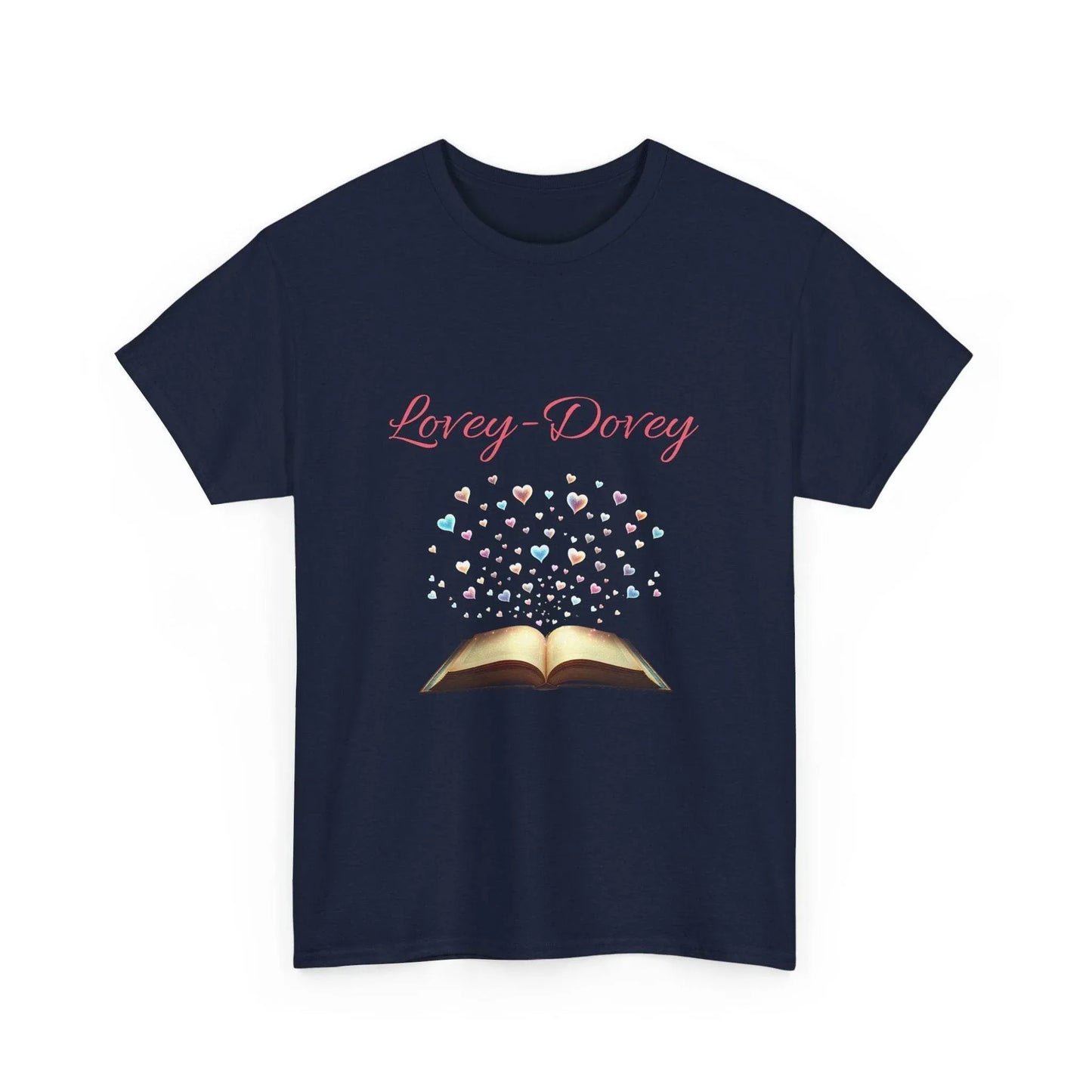 Lovey-Dovey - Graphic Tee - Unisex Heavy Cotton T-Shirt for Book Lovers - The Dreamer's Bookshop.