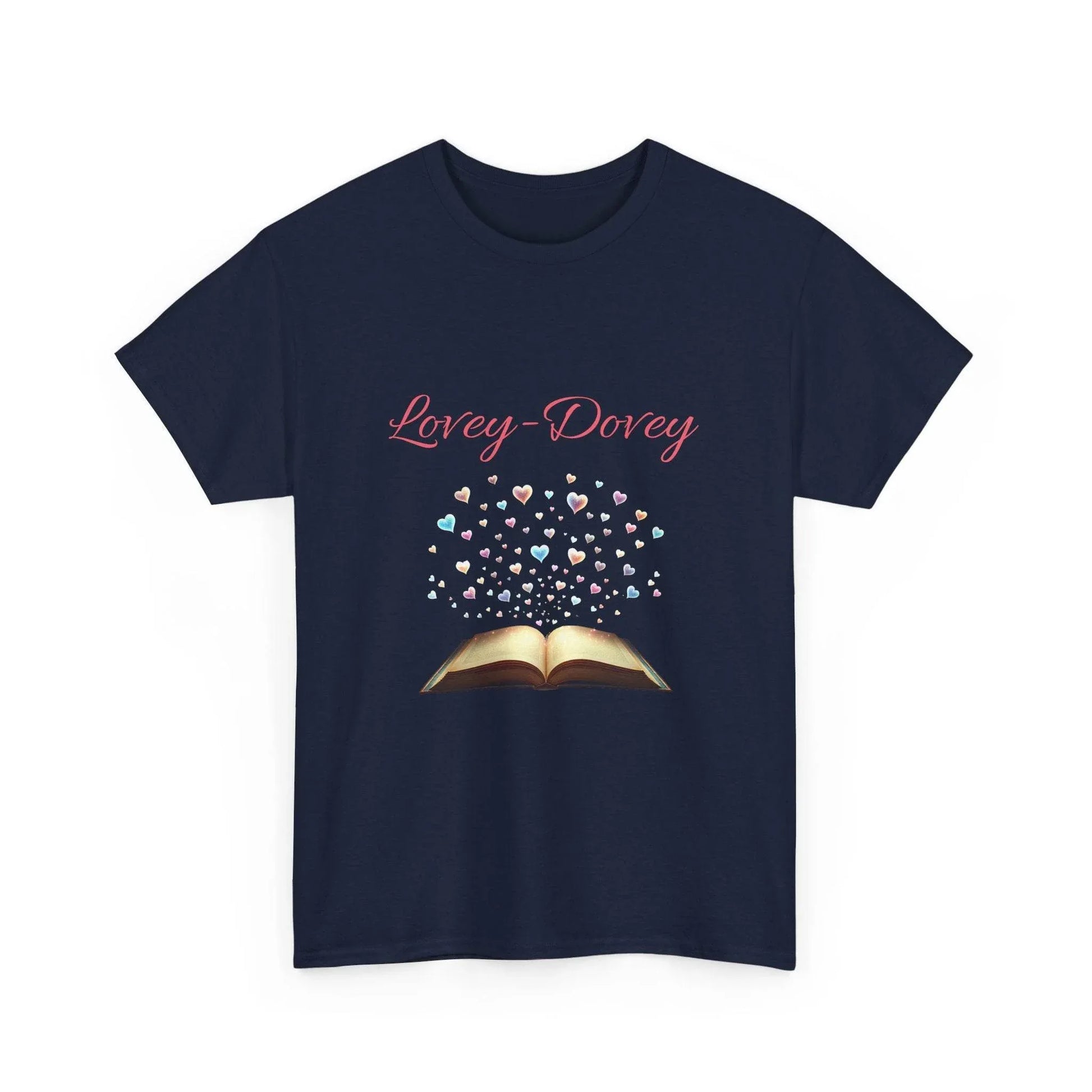 Lovey-Dovey - Graphic Tee - Unisex Heavy Cotton T-Shirt for Book Lovers - The Dreamer's Bookshop.