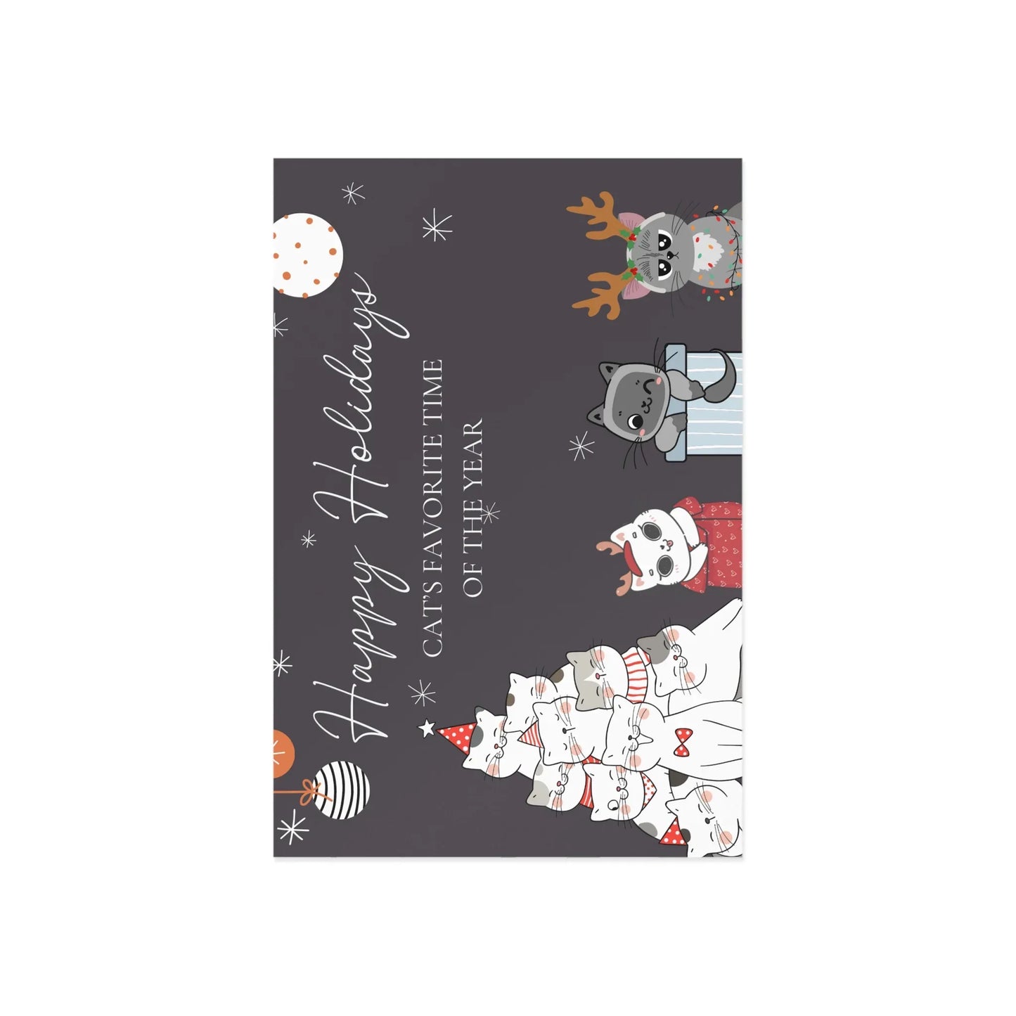 The Dreamer's Bookshop "Cat's XMas" Cute Christmas Cards - The Dreamer's Bookshop.