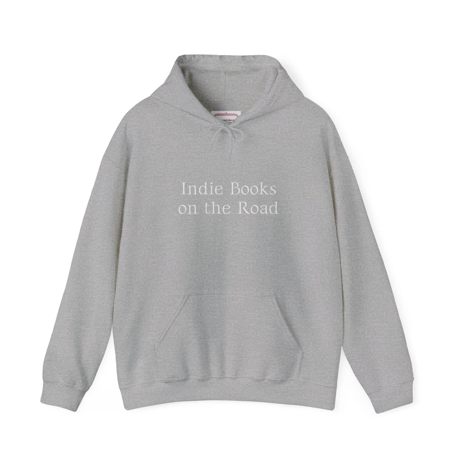 Indie Books on the Road Hooded Sweatshirt - Perfect for Book Lovers - The Dreamer's Bookshop.