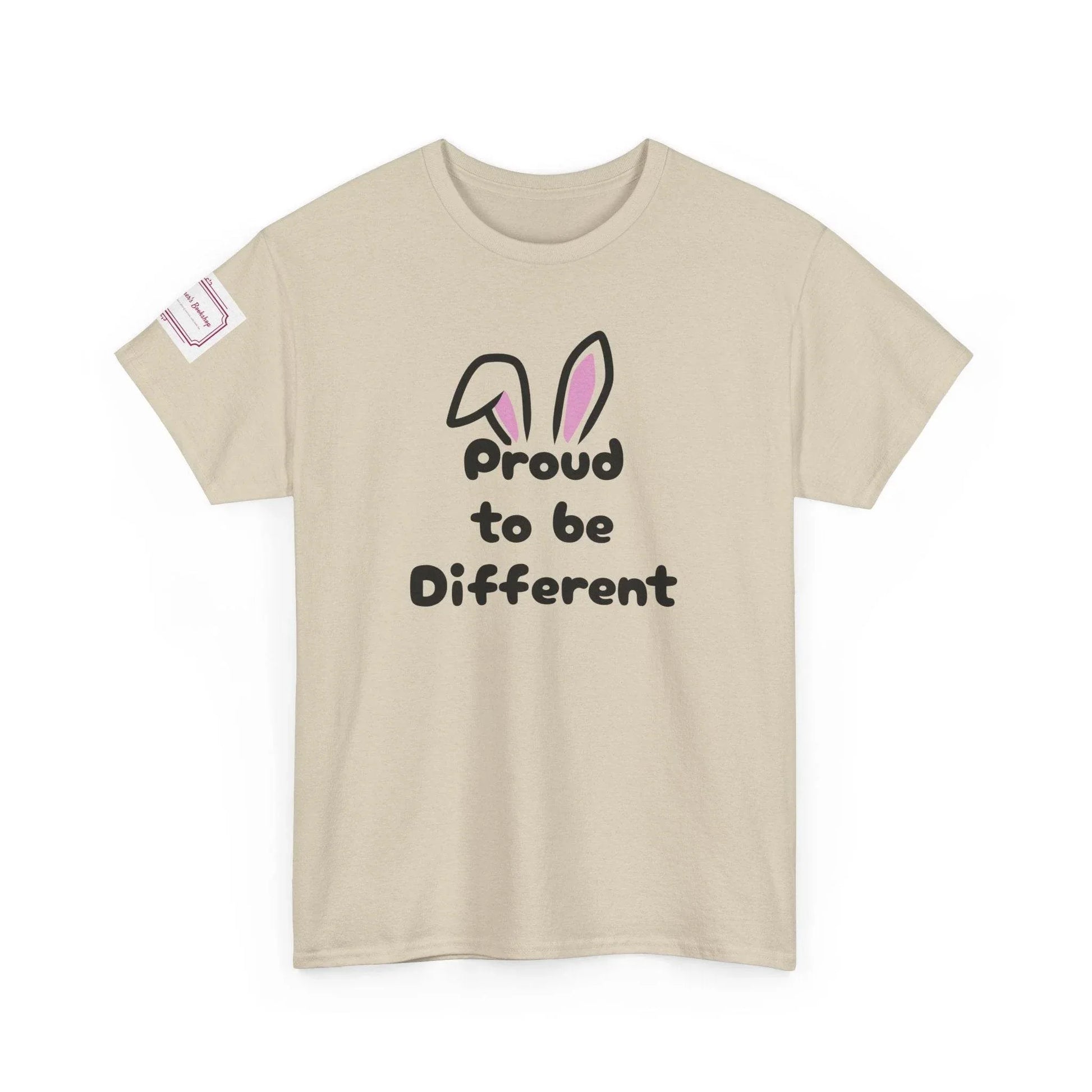 Proud to be Different Unisex Heavy Cotton Tee - Celebrate Individuality - The Dreamer's Bookshop.