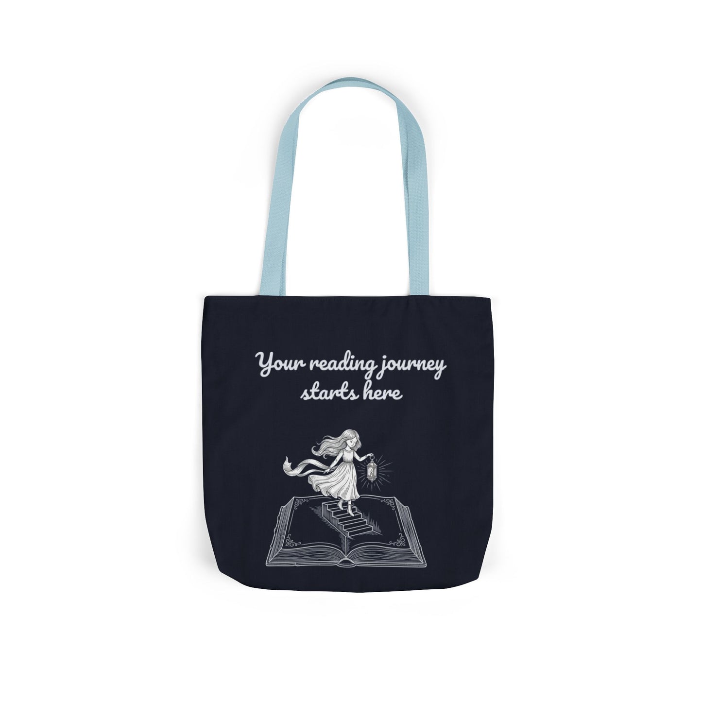 Whimsical Tote Bag - "Reading Journey"