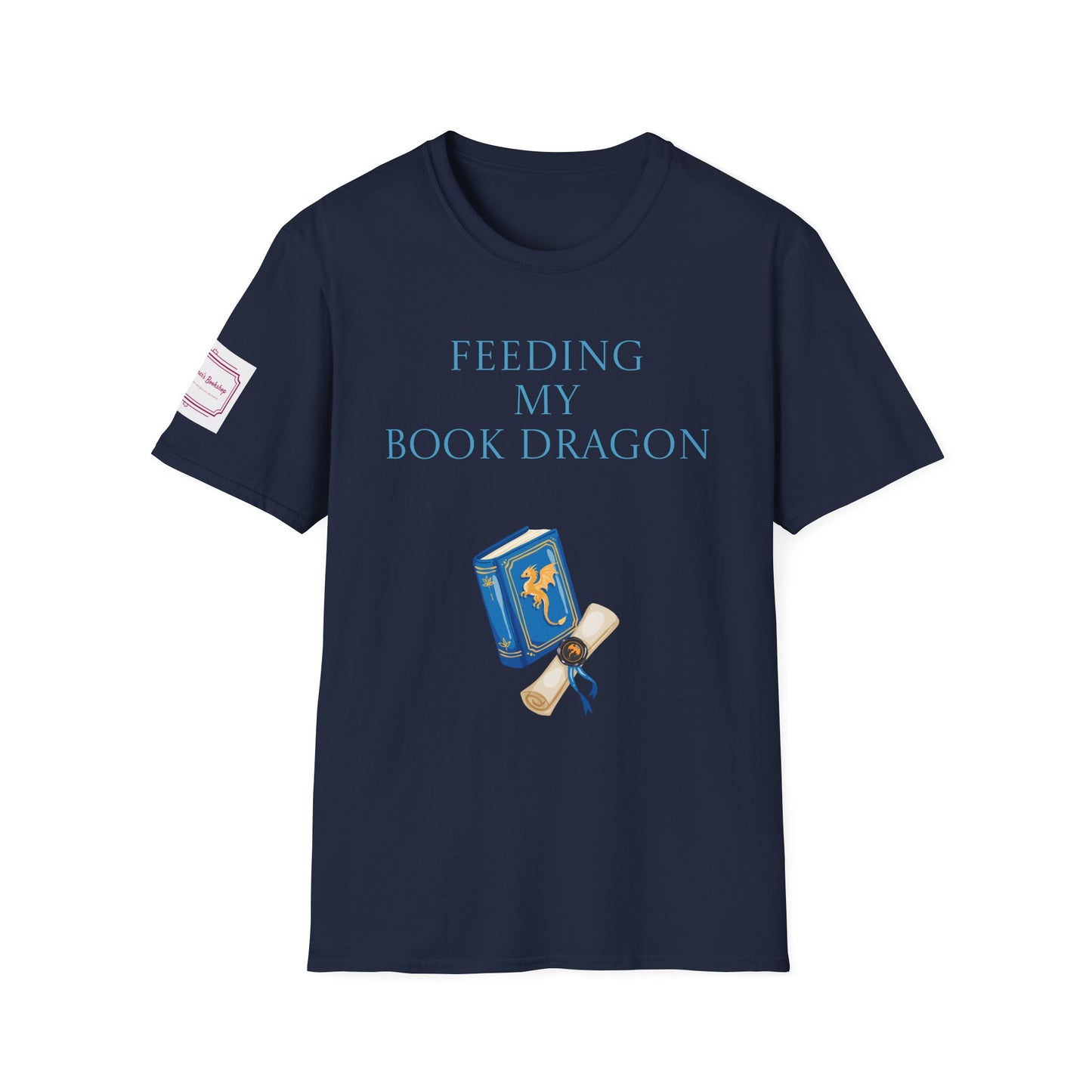 Unisex Softstyle T-Shirt - 'Book Dragon'