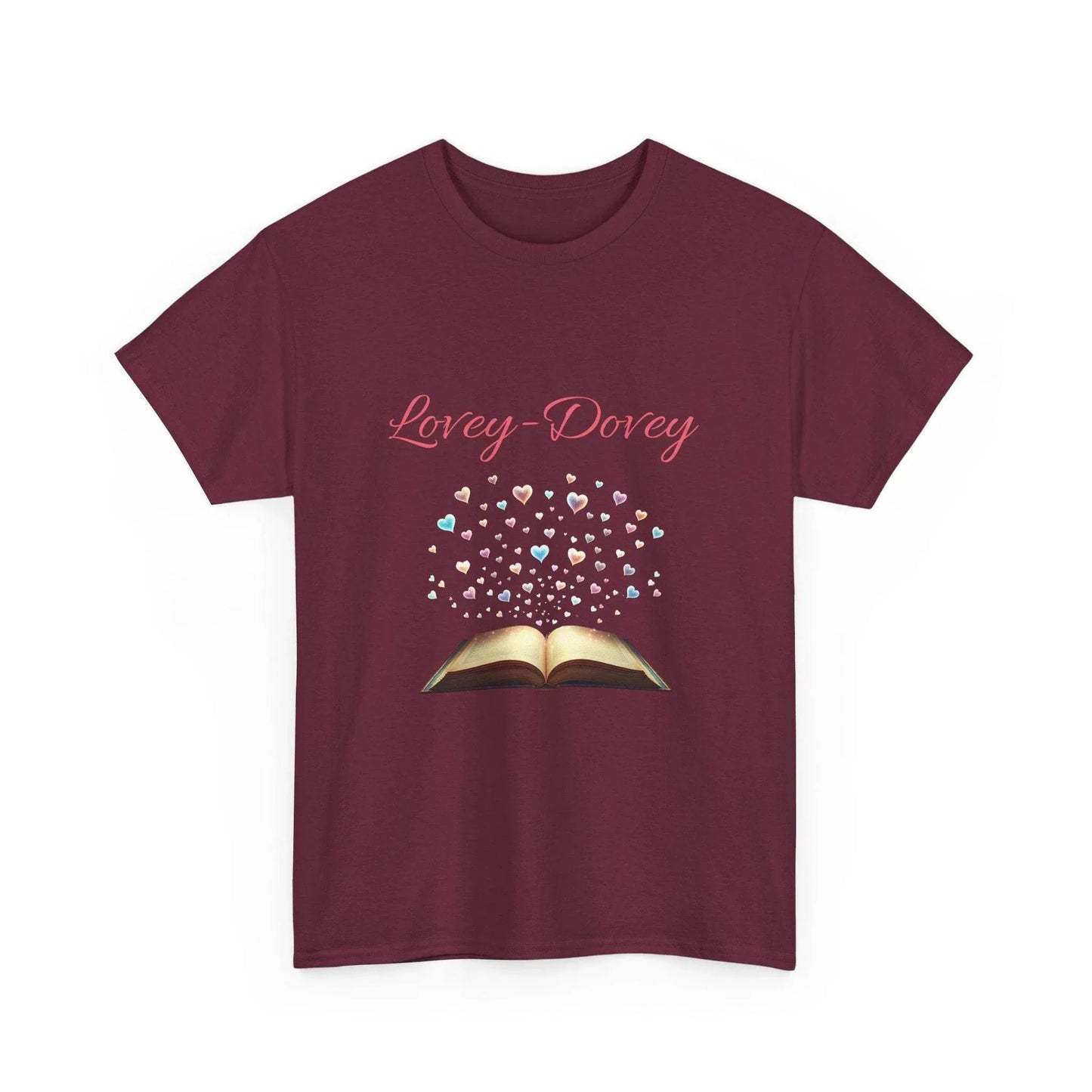 Lovey-Dovey - Graphic Tee - Unisex Heavy Cotton T-Shirt for Book Lovers - The Dreamer's Bookshop.