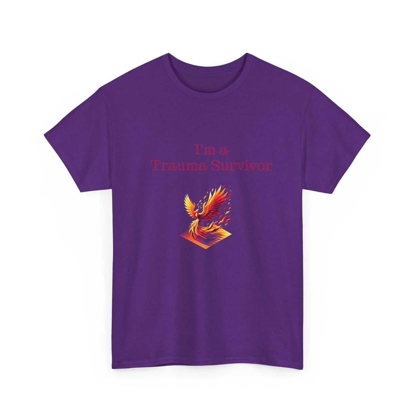 Trauma Survivor Unisex Heavy Cotton Tee - Empowering Apparel for Health Awareness - The Dreamer's Bookshop.