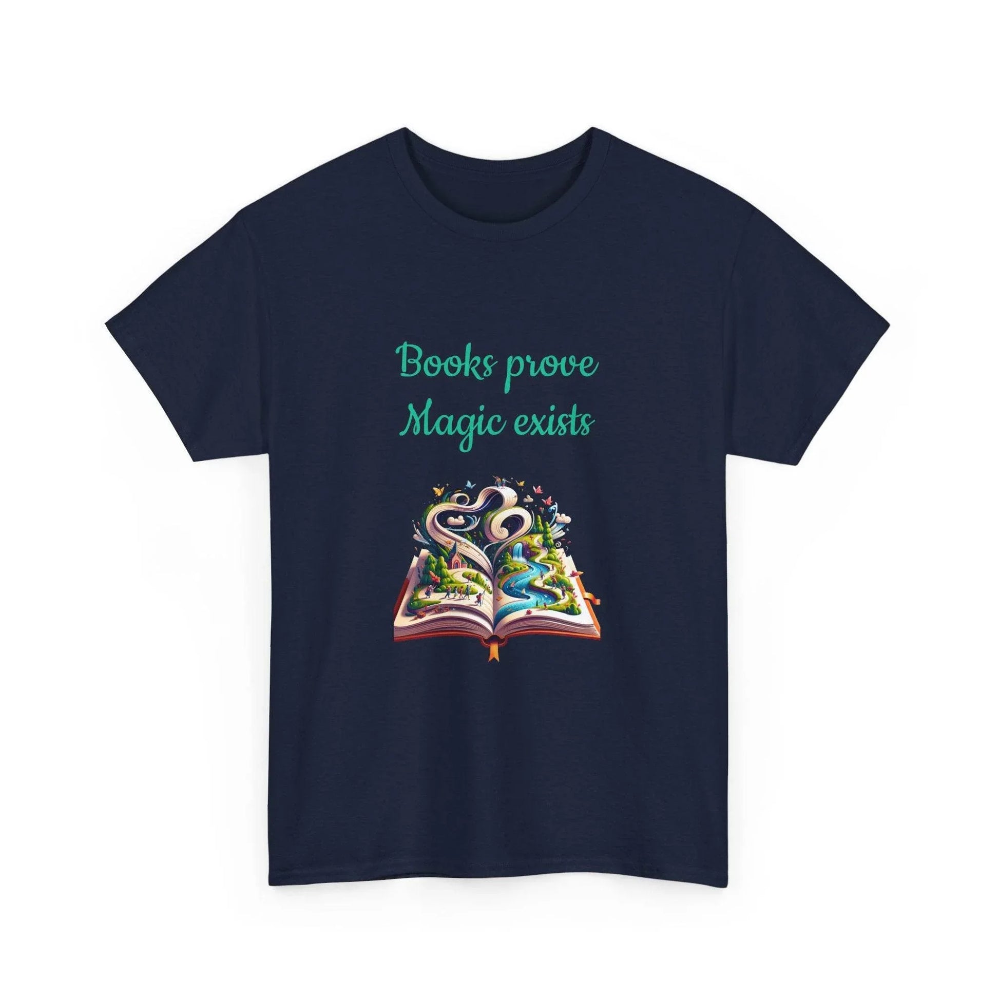 Magic exists - Unisex Heavy Cotton Tee for Book Lovers - The Dreamer's Bookshop.