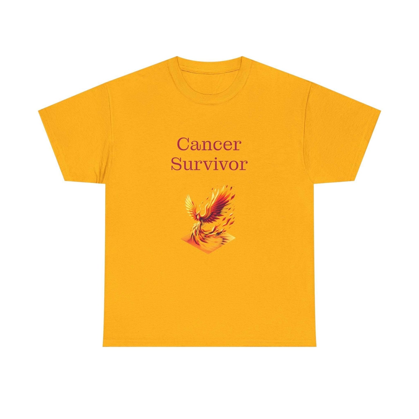 Cancer Survivor Unisex Heavy Cotton Tee - Empowering Apparel for Health Awareness - The Dreamer's Bookshop.