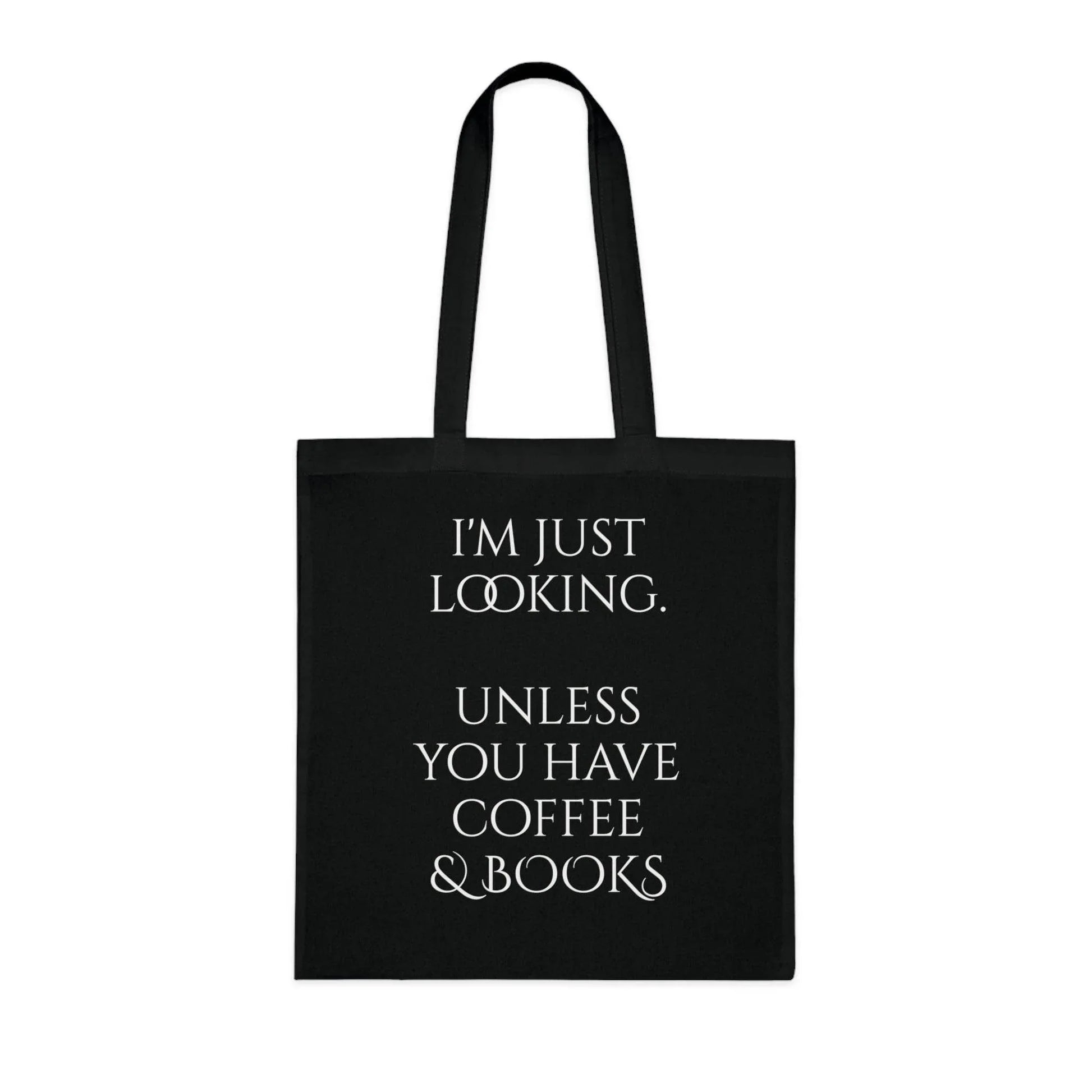 Coffee & Books Cotton Tote - Perfect for Book Lovers - The Dreamer's Bookshop.