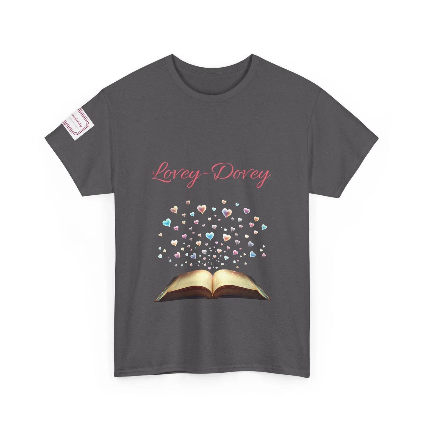 Lovey-Dovey - Graphic Unisex Heavy Cotton Tee - The Dreamer's Bookshop.