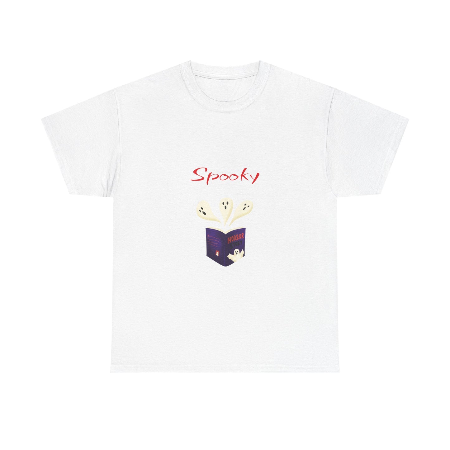 CA - Fiction -  Graphic Tee - Unisex Heavy Cotton T-Shirt Spooky Books