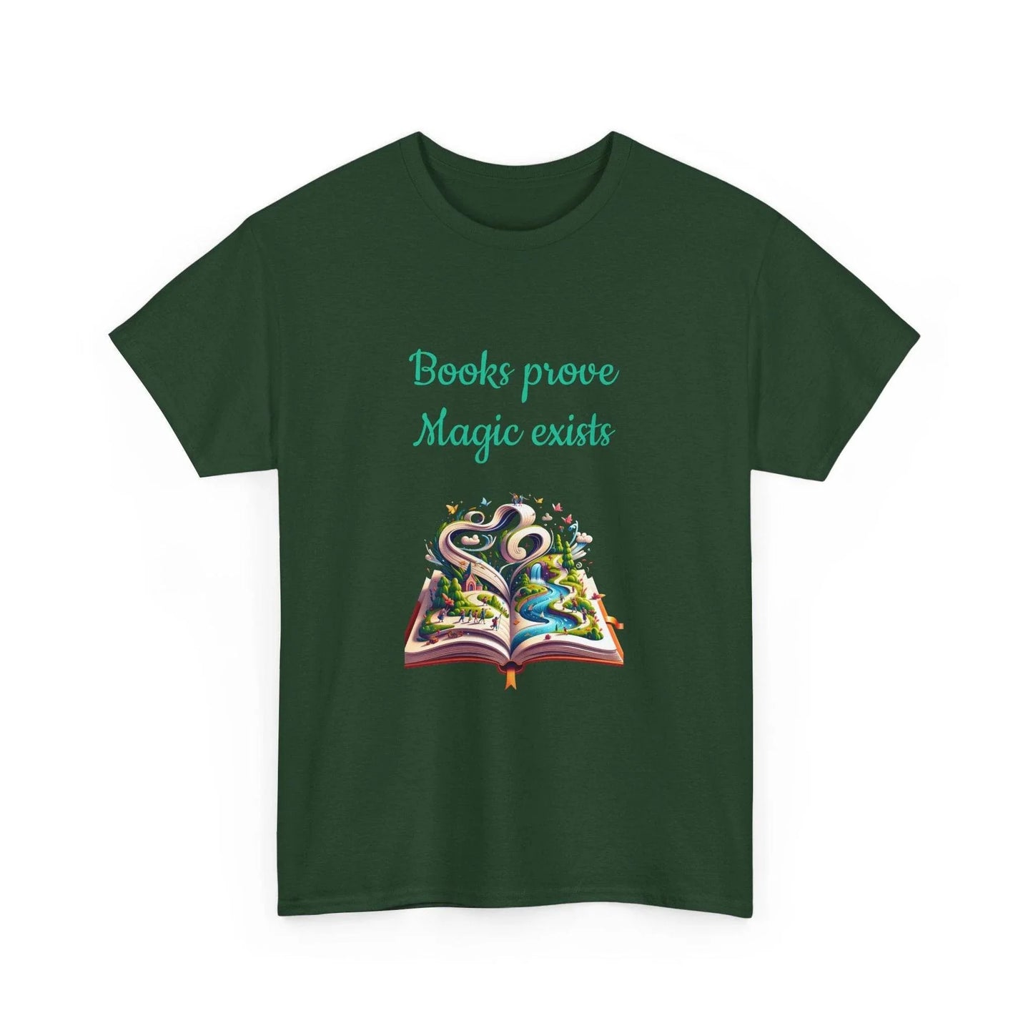 Magic Exists -A Unisex Heavy Cotton Tee - Perfect for Book Lovers - The Dreamer's Bookshop.