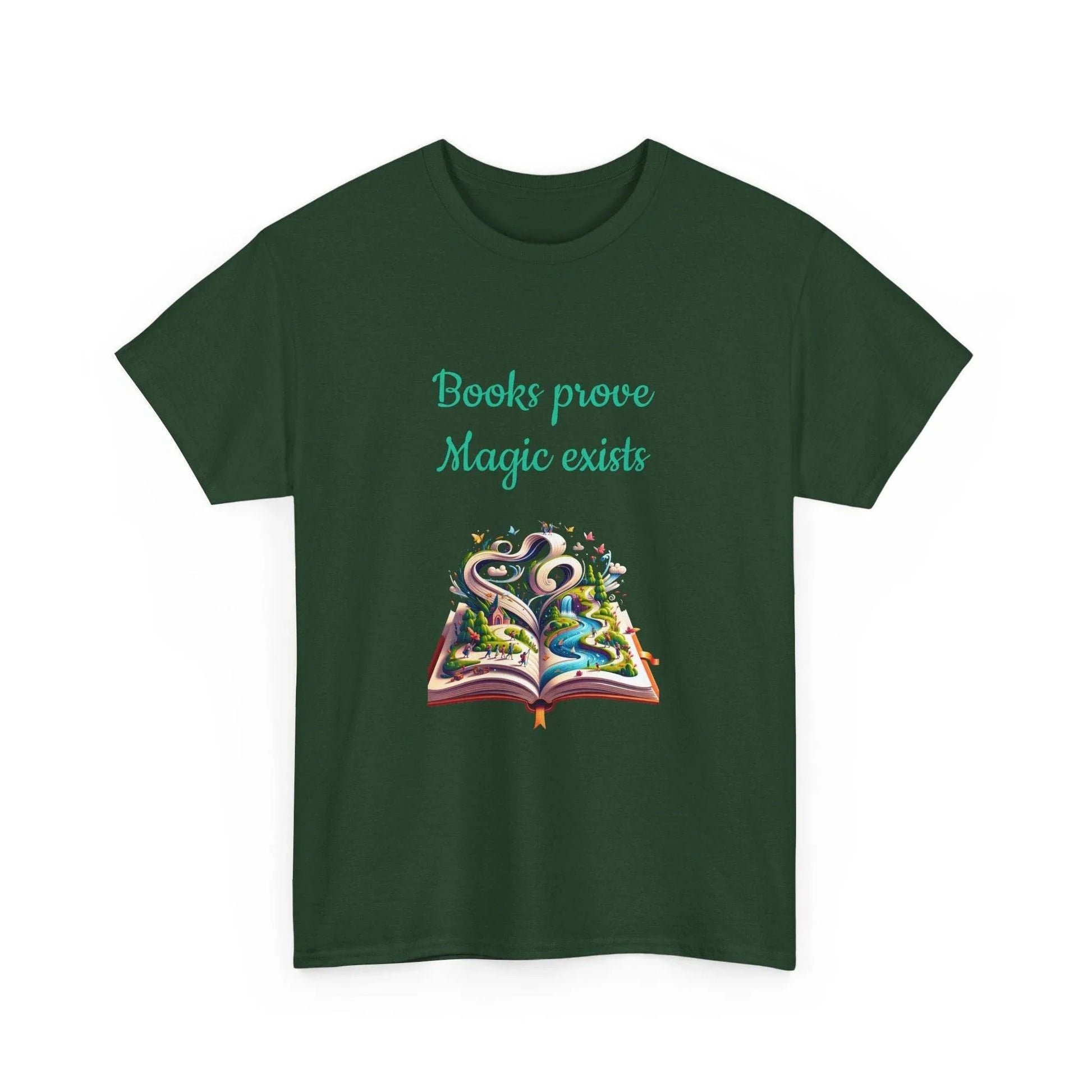Magic Exists -A Unisex Heavy Cotton Tee - Perfect for Book Lovers - The Dreamer's Bookshop.