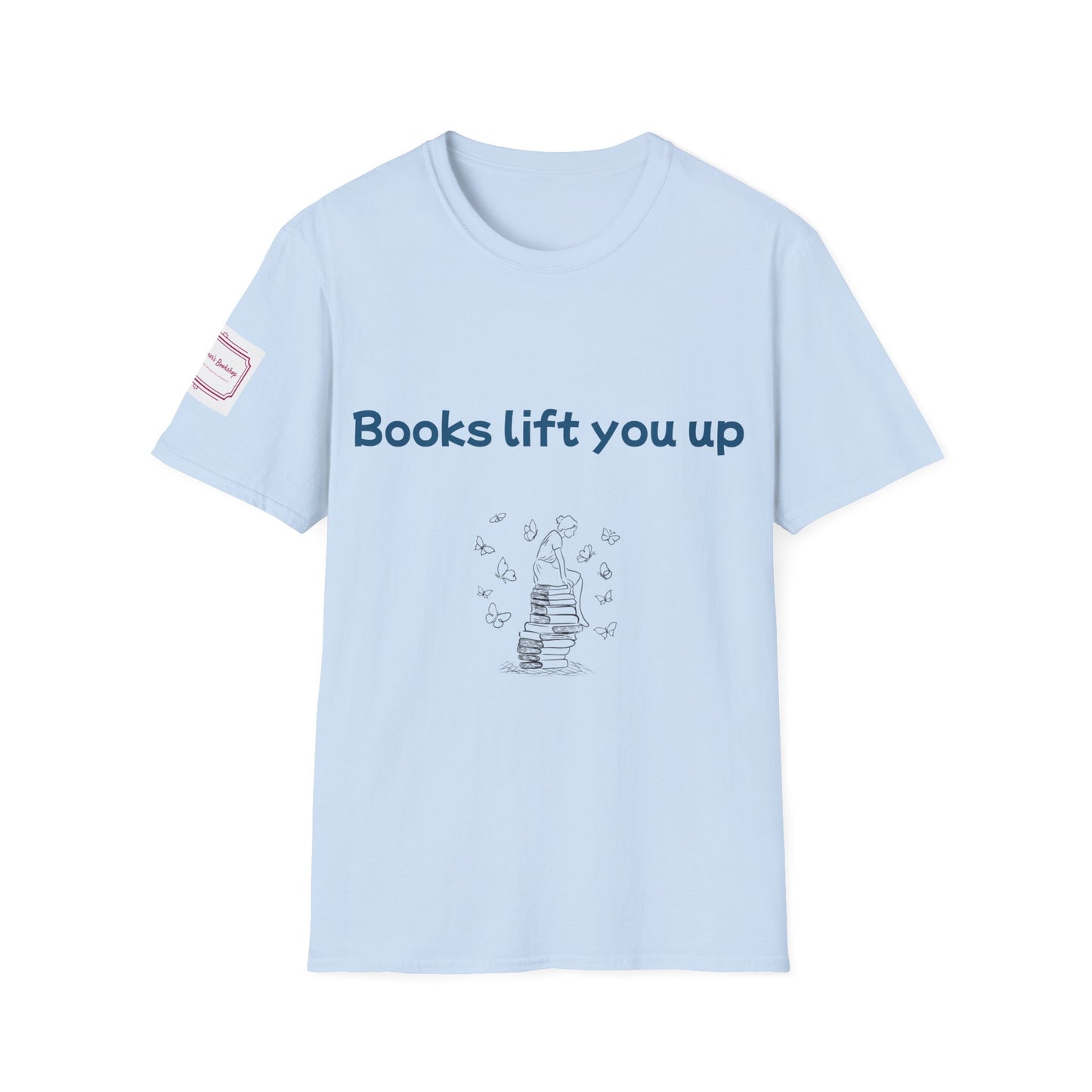 Inspirational Unisex Softstyle T-Shirt - Books Lift You Up