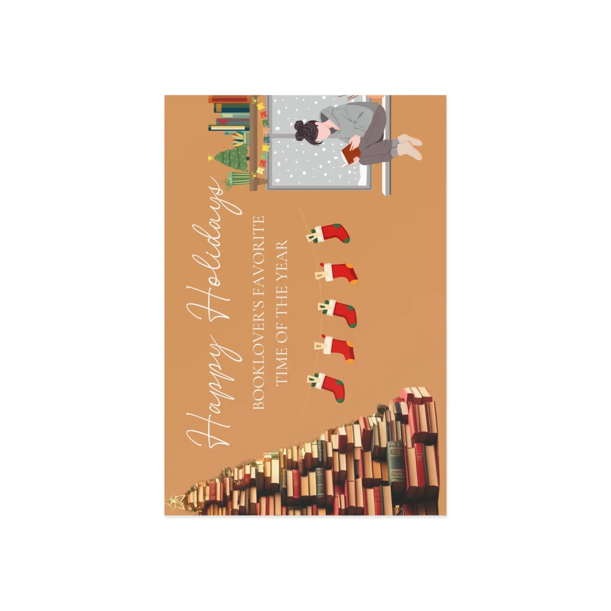 The Dreamer's Bookshop "Booklovers XMas" Cute Christmas Cards - The Dreamer's Bookshop.