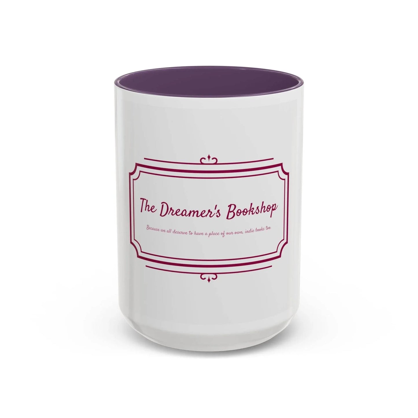 Dreamer's Bookshop Accent Coffee Mug - Perfect Gift for Book Lovers - The Dreamer's Bookshop.