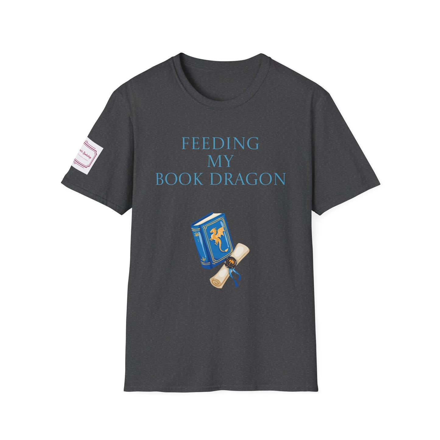 Unisex Softstyle T-Shirt - 'Book Dragon'