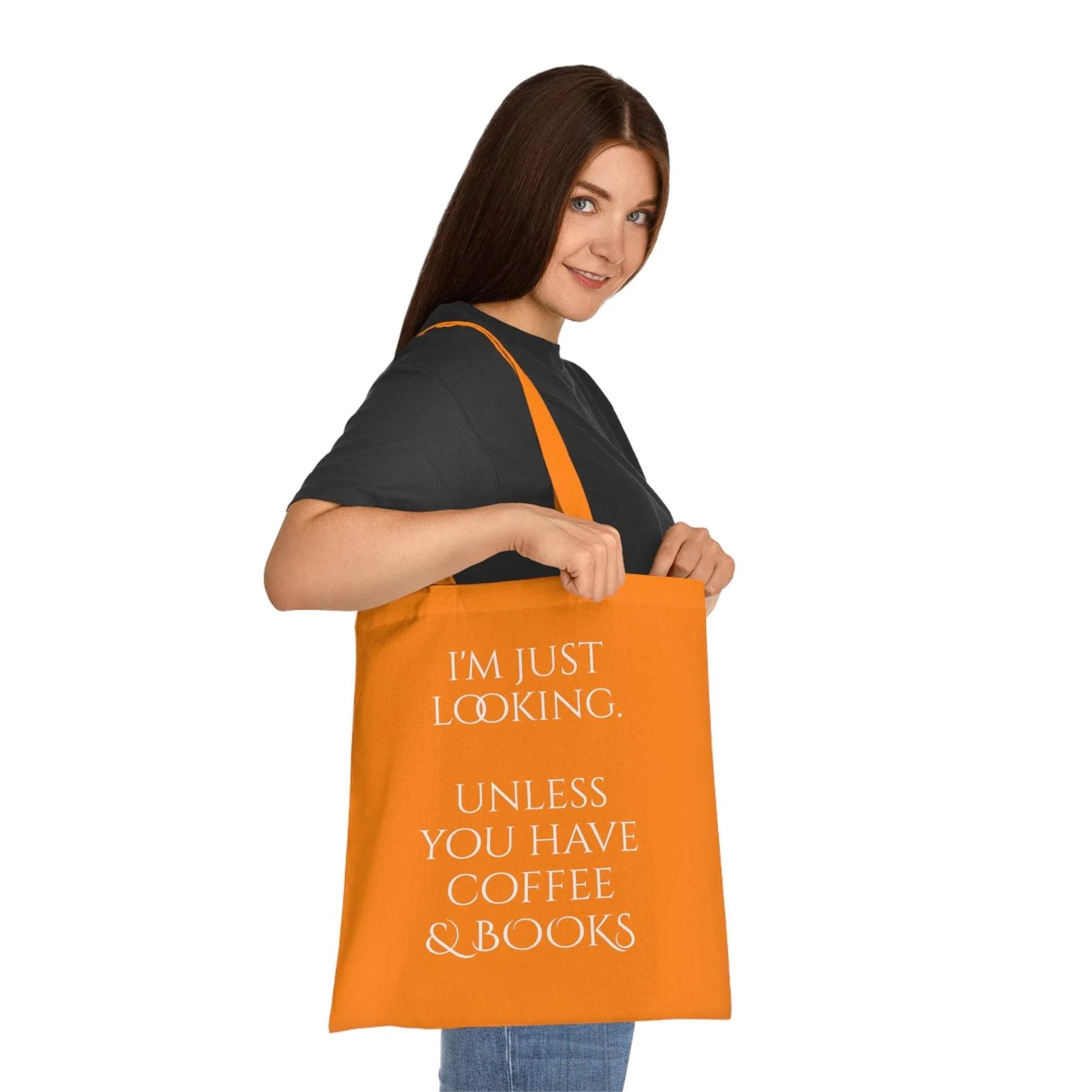 Coffee & Books Cotton Tote - Perfect for Book Lovers - The Dreamer's Bookshop.