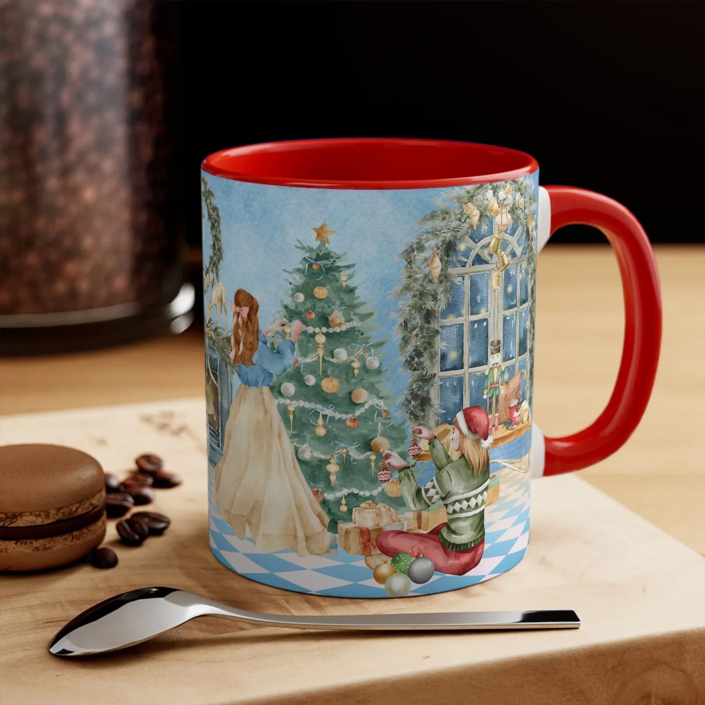 Christmas Tree Decoration Coffee Mug - 11oz tis the Season - The Dreamer's Bookshop.