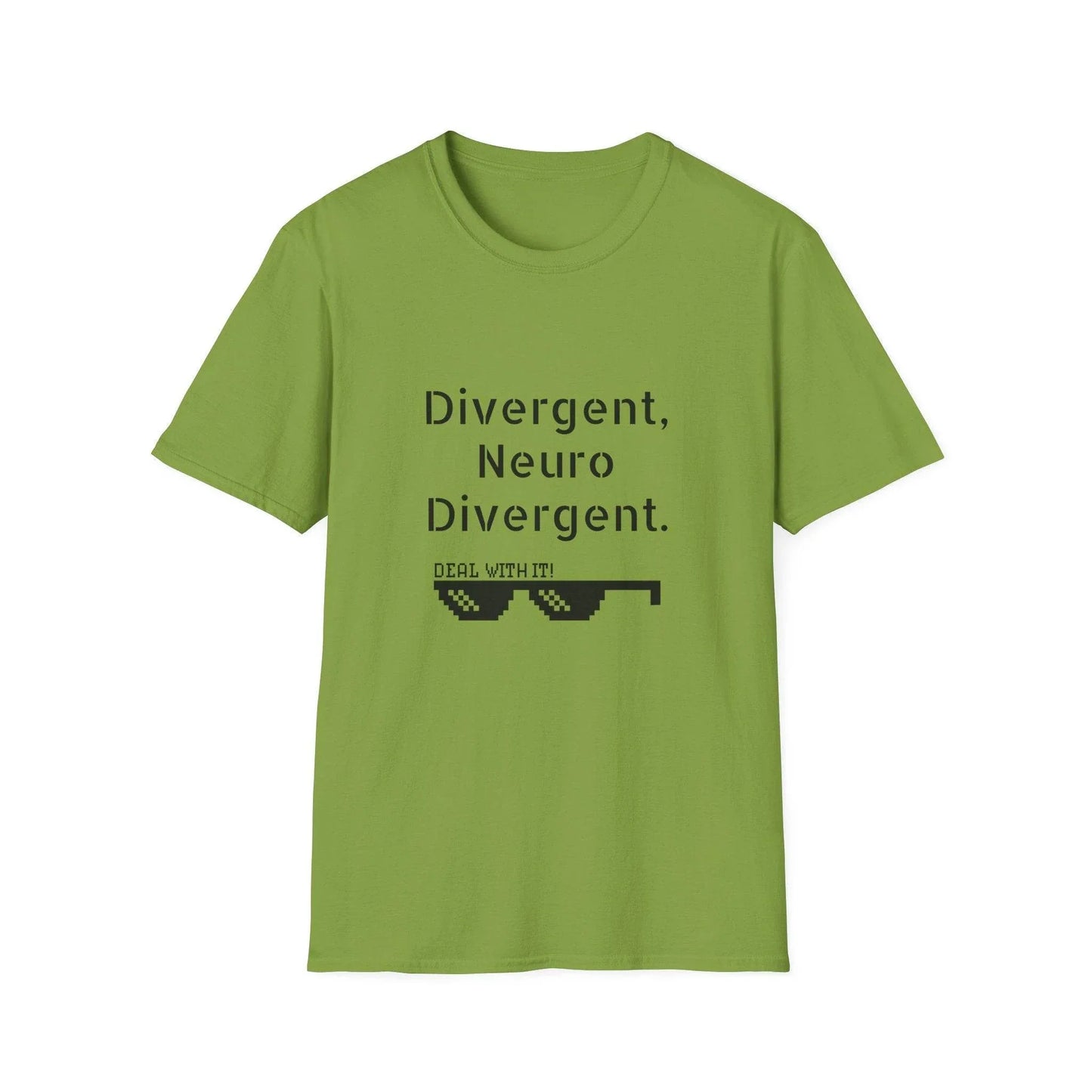 Divergent Neuro T-Shirt - Unisex Softstyle Tee for Neurodivergent Pride - The Dreamer's Bookshop.