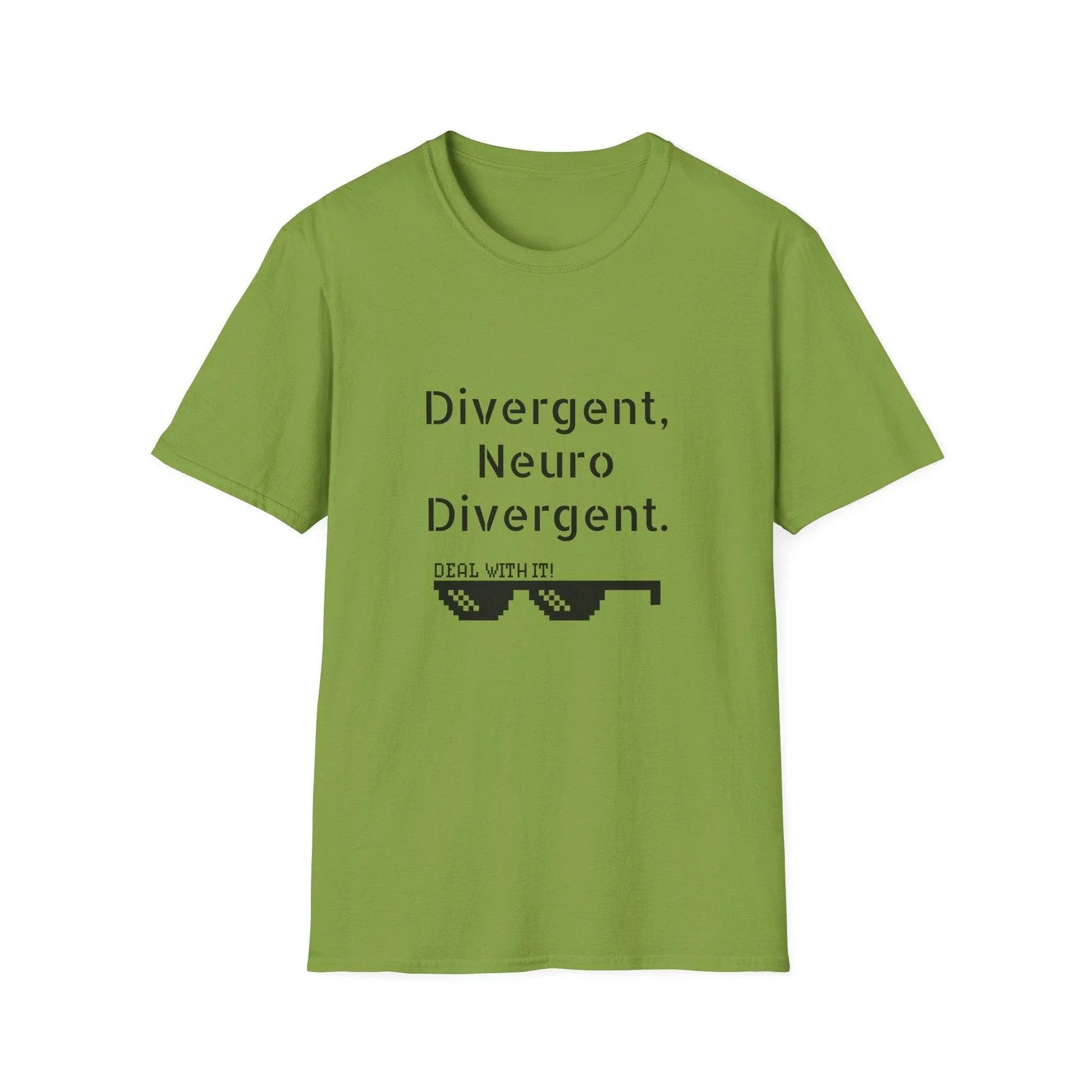 Divergent Neuro T-Shirt - Unisex Softstyle Tee for Neurodivergent Pride - The Dreamer's Bookshop.