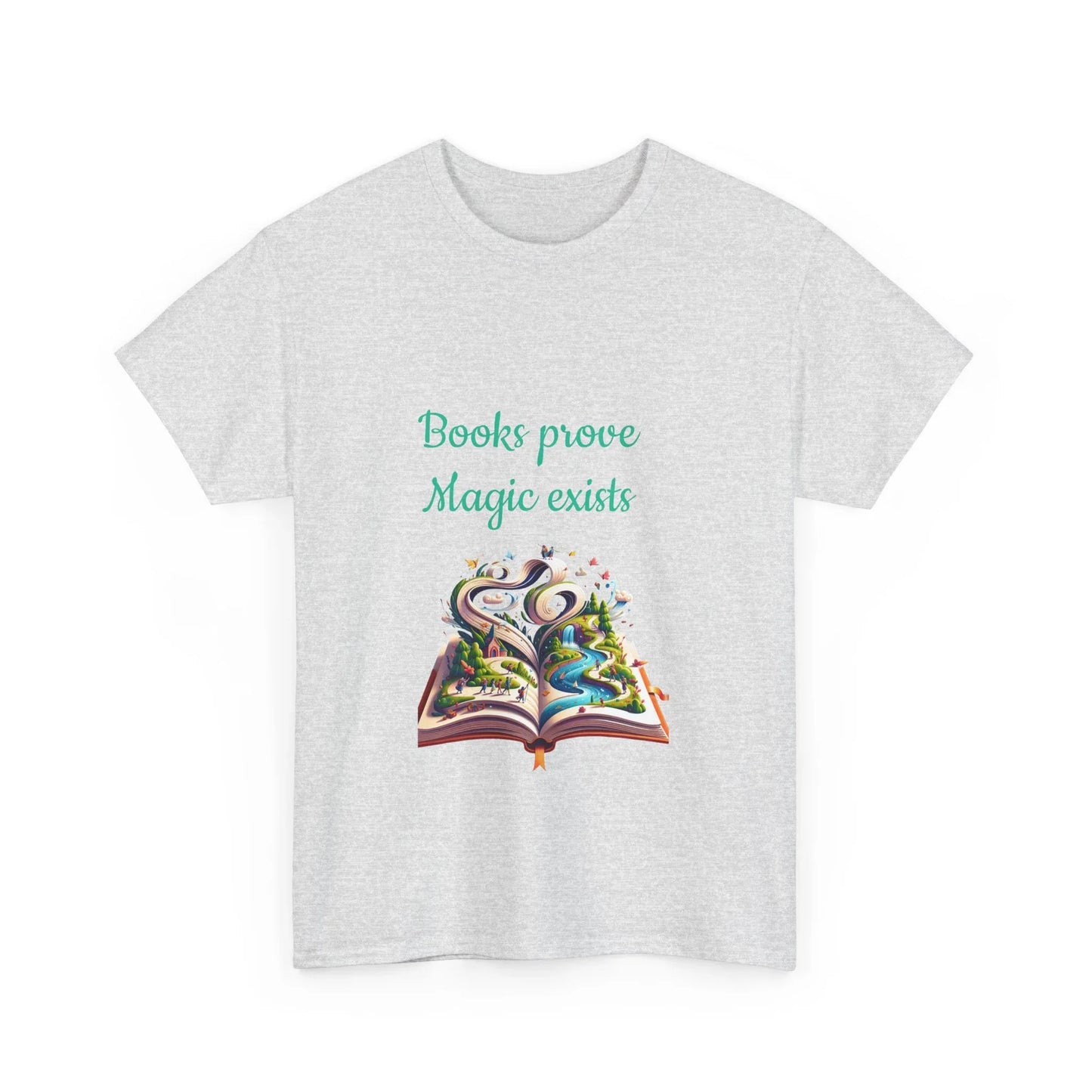 Book Lover's Unisex Heavy Cotton Tee - "Magic Exists" - The Dreamer's Bookshop.